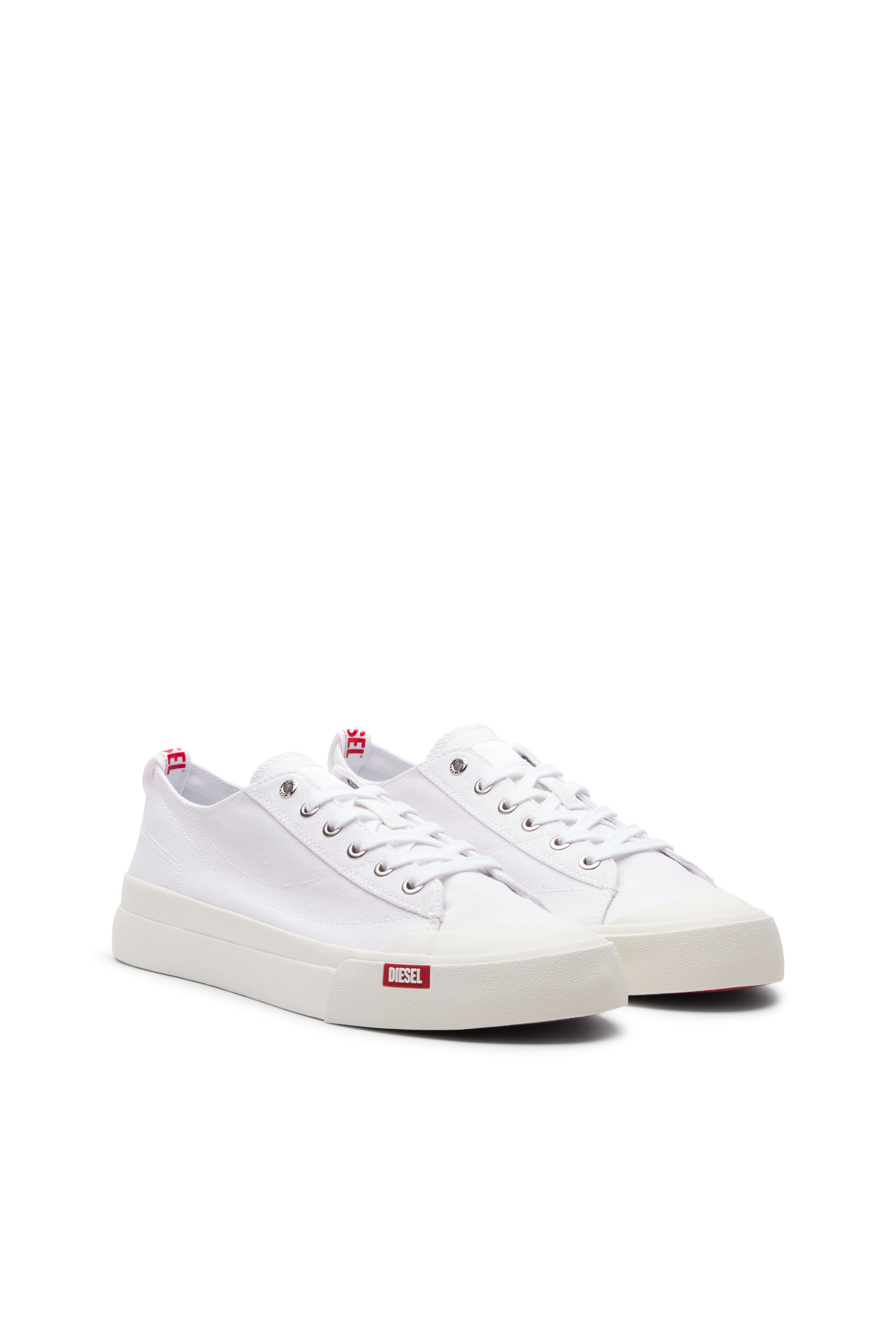 Diesel - S-ATHOS LOW W, Woman's S-Athos Low-Canvas sneakers in White - 2