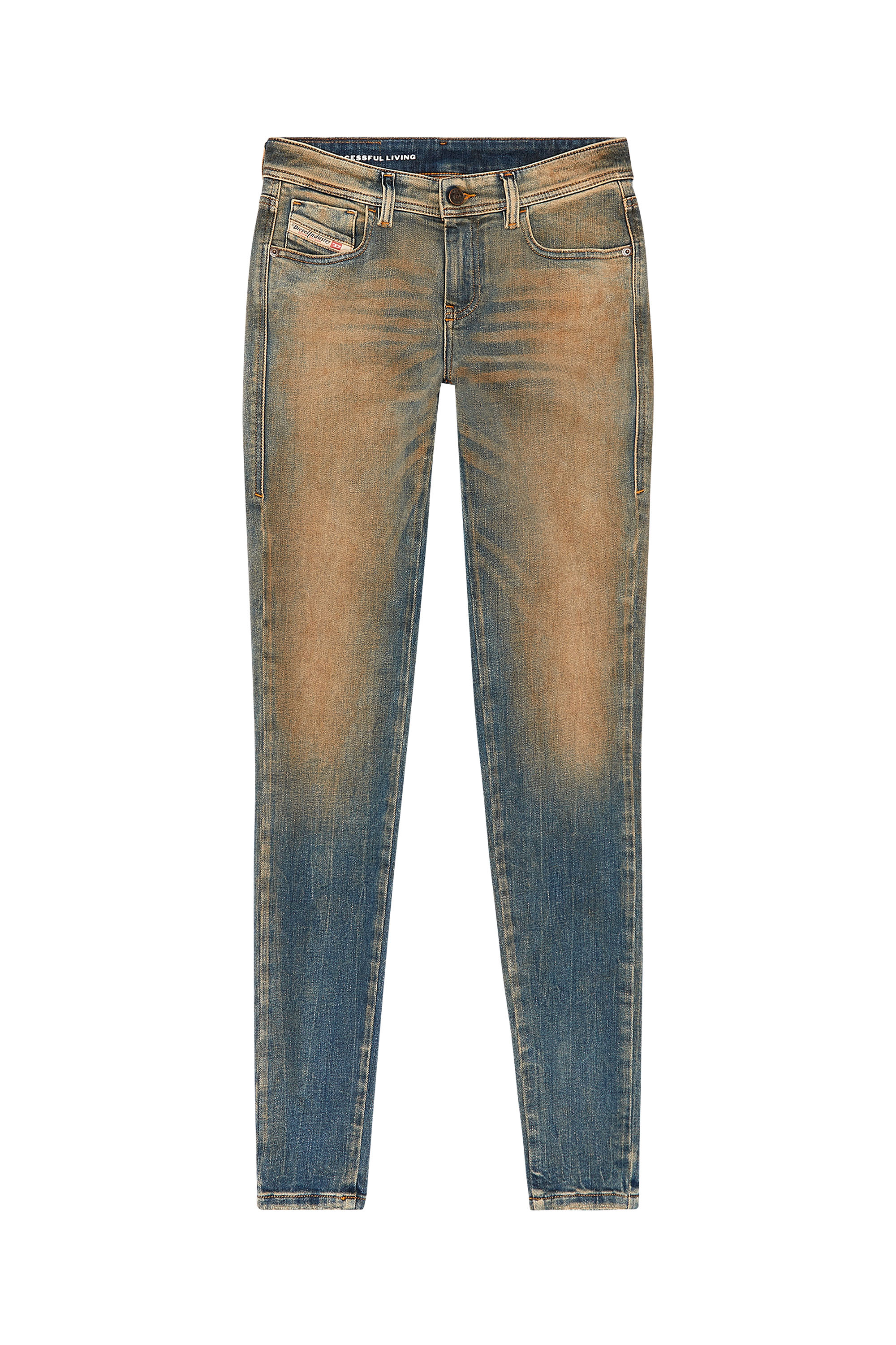 Diesel - Super skinny Jeans 2017 Slandy 09H83, Medium blue - Image 3