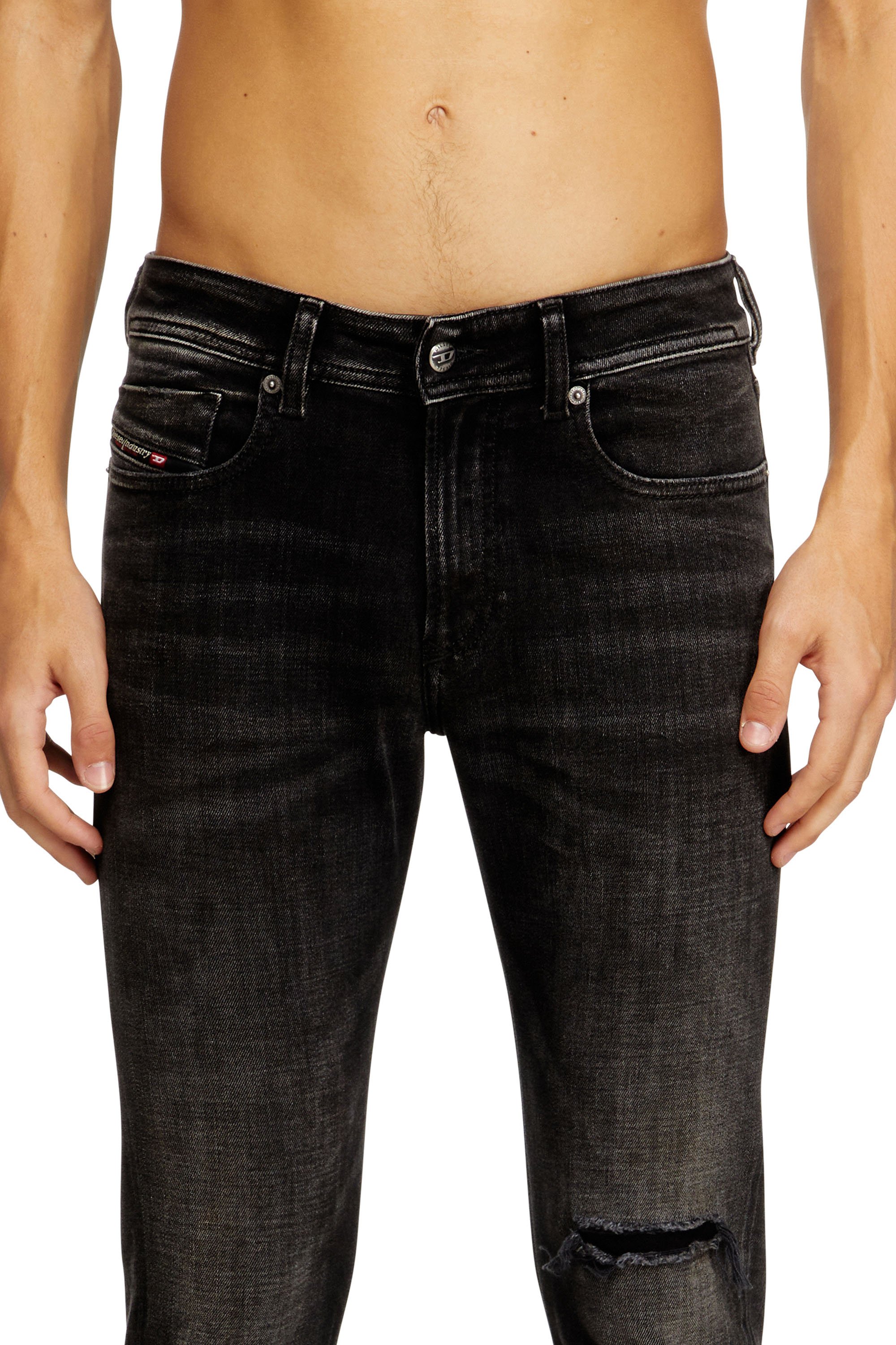 Diesel - Man's Skinny Jeans 1979 Sleenker 09N19, Black/Dark grey - 4