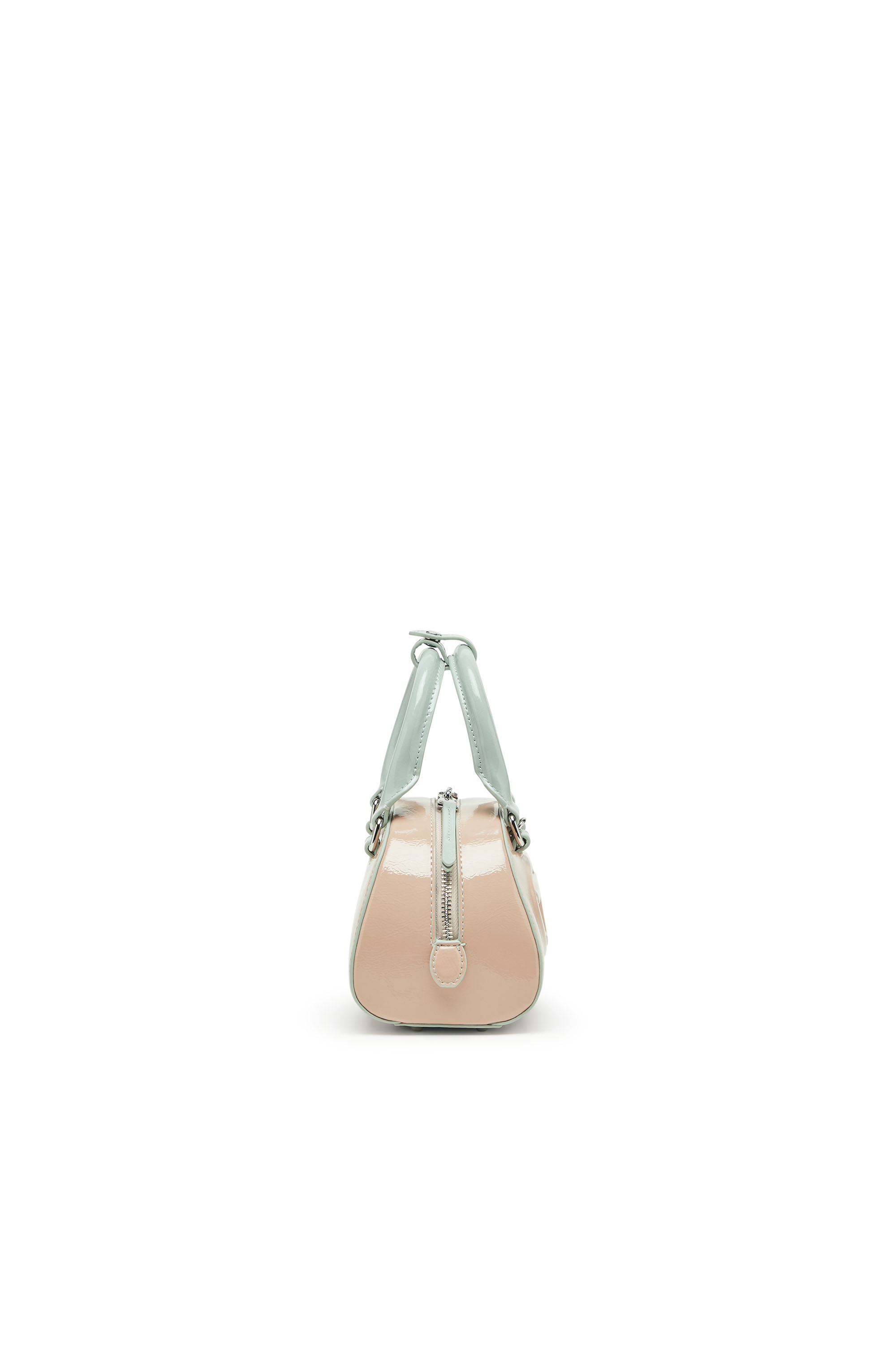 Diesel - 1DR DOME CROSSBODY, Woman's 1DR Dome-Mini bowling bag with naplak effect in Pink - 4