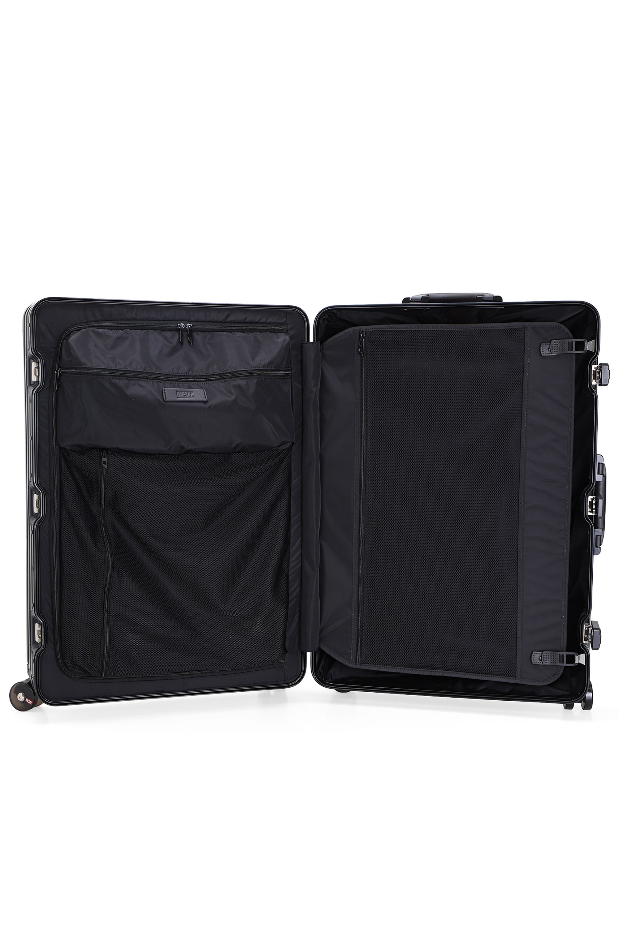 Diesel - DIESEL ALUMINUM TROLLEY- DSL002, Unisex's Aluminum suitcase size L in Black - 3