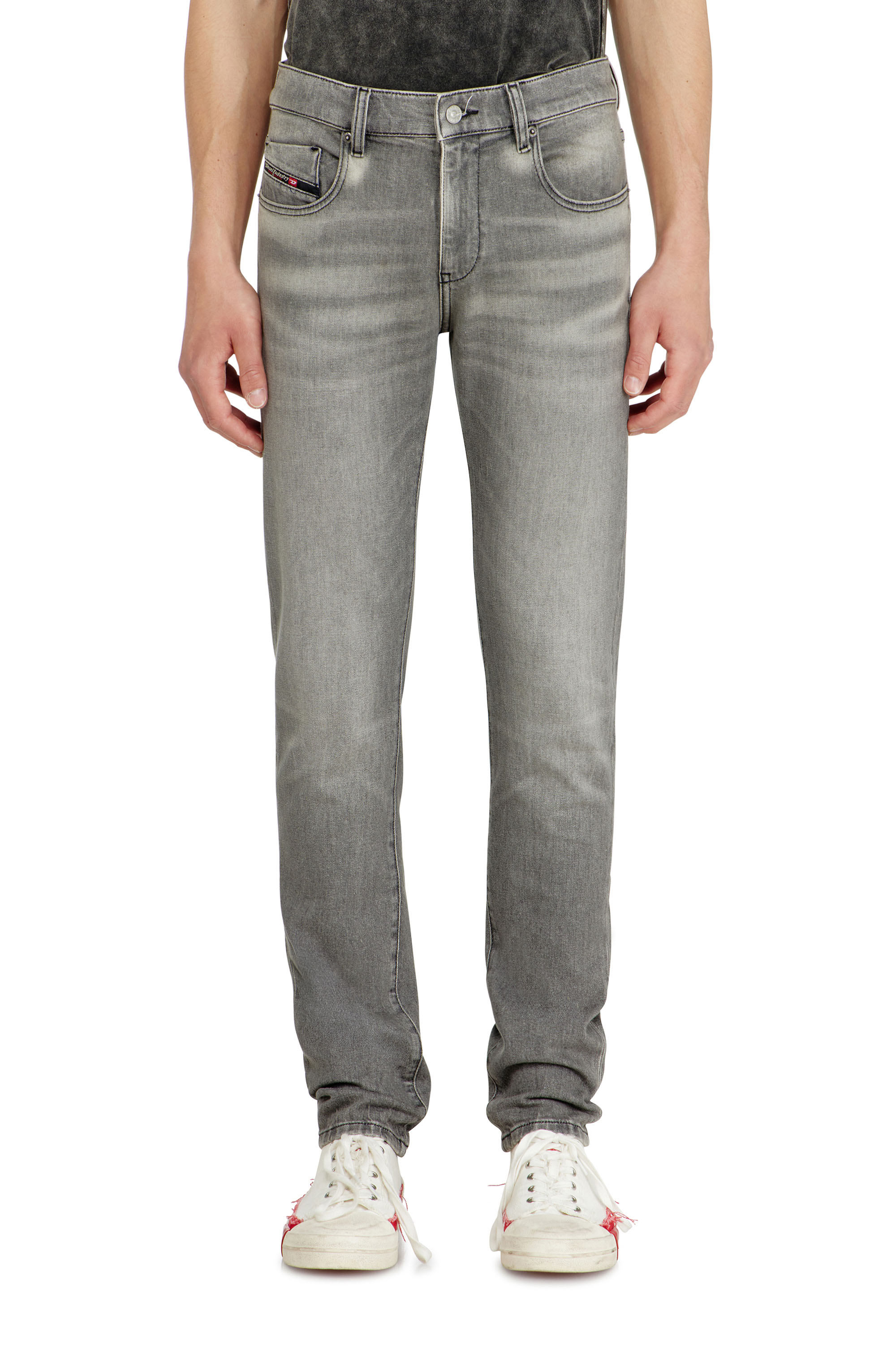 Diesel - Man's Slim Jeans 2019 D-Strukt 0KBBL, Light Grey - 1