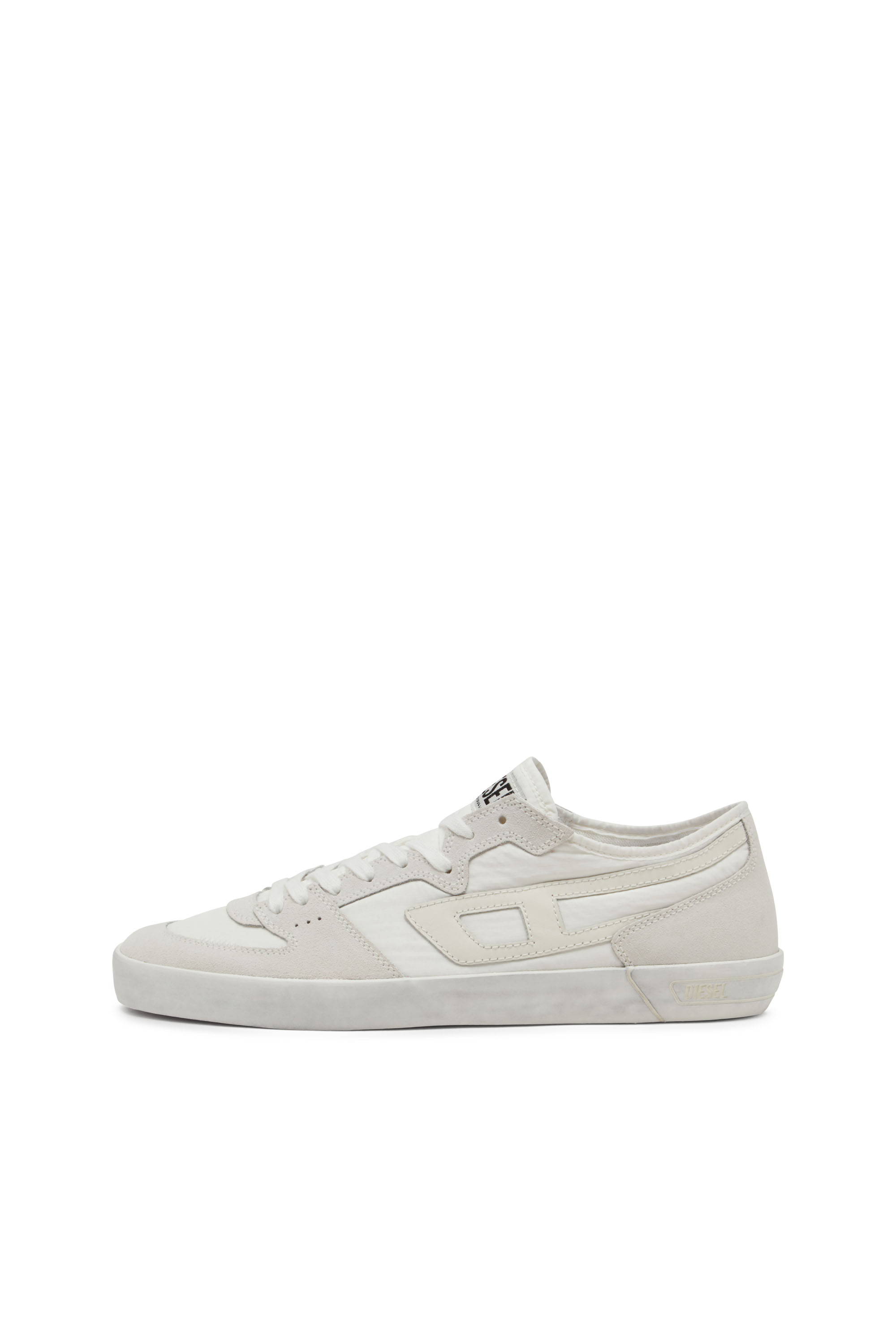 Diesel - S-LEROJI D-1 LOW, Man's S-Leroji D-Sneakers in padded ripstop and suede in White - 7