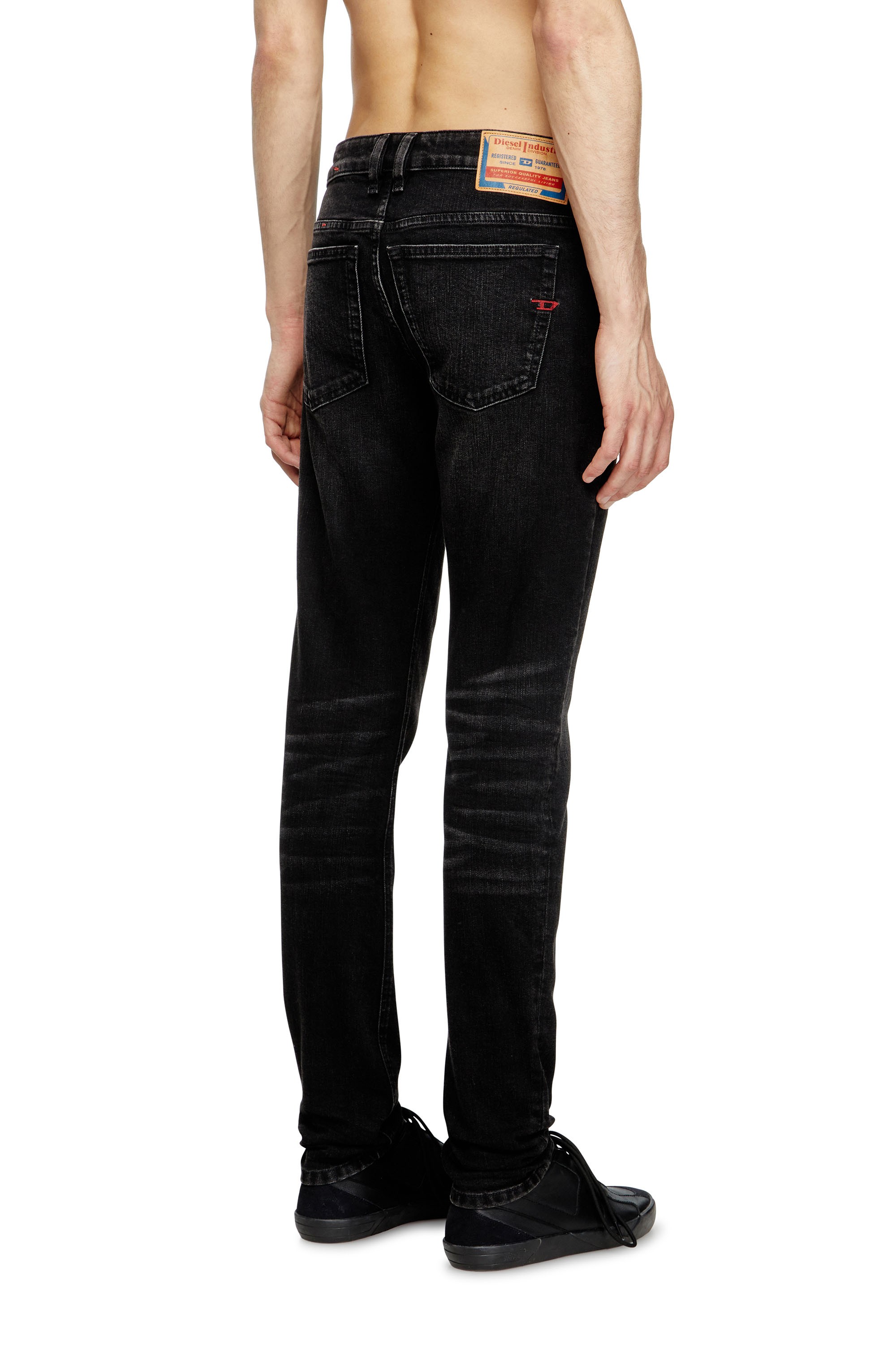 Skinny Jeans 1979 Sleenker 0GRDA, Black/Dark grey Diesel - Man's Skinny Jeans 1979 Sleenker 0GRDA, Black/Dark grey - 4