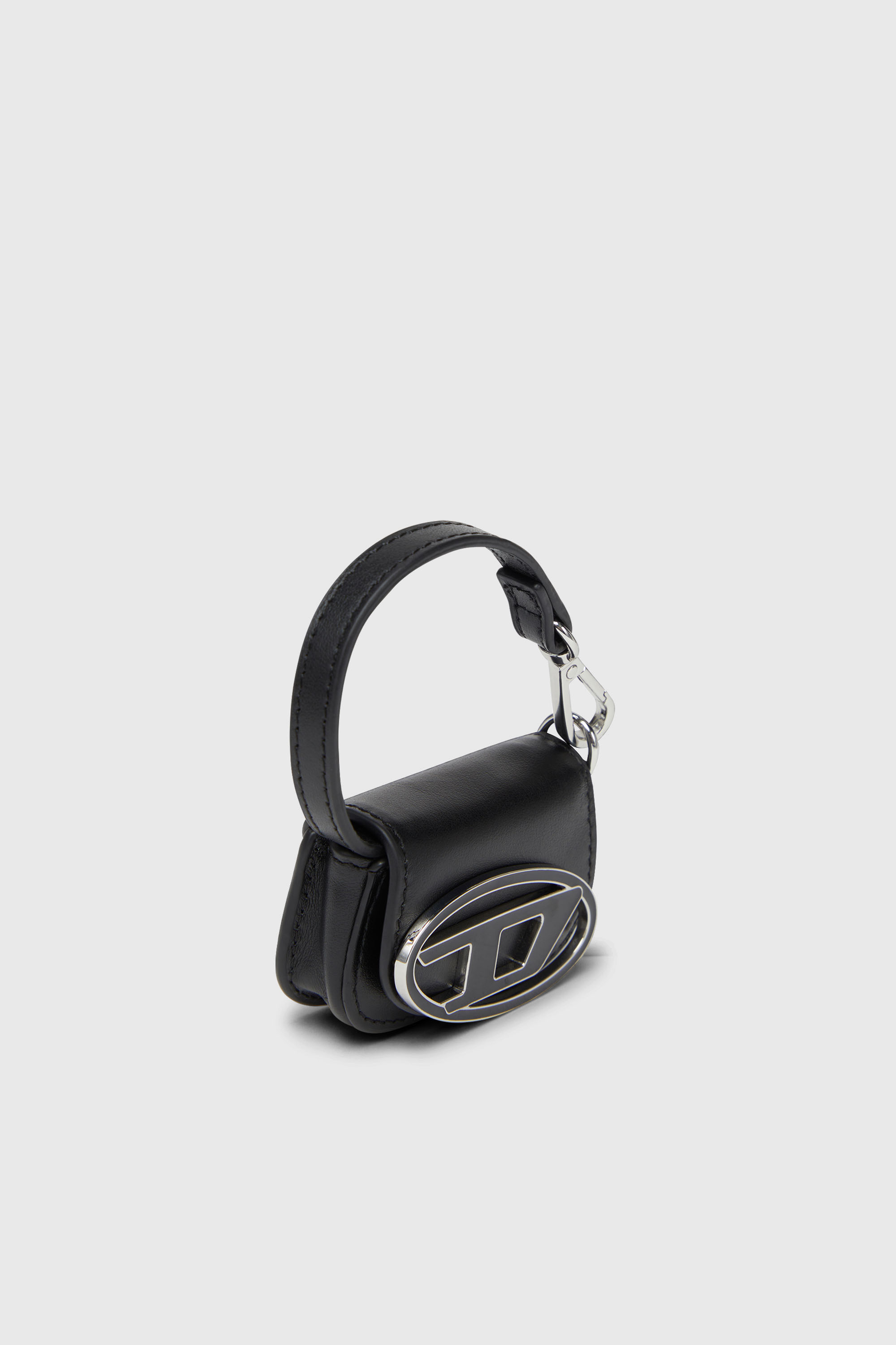 Diesel - 1DR MICRO, Woman's Leather bag charm in Black - 5