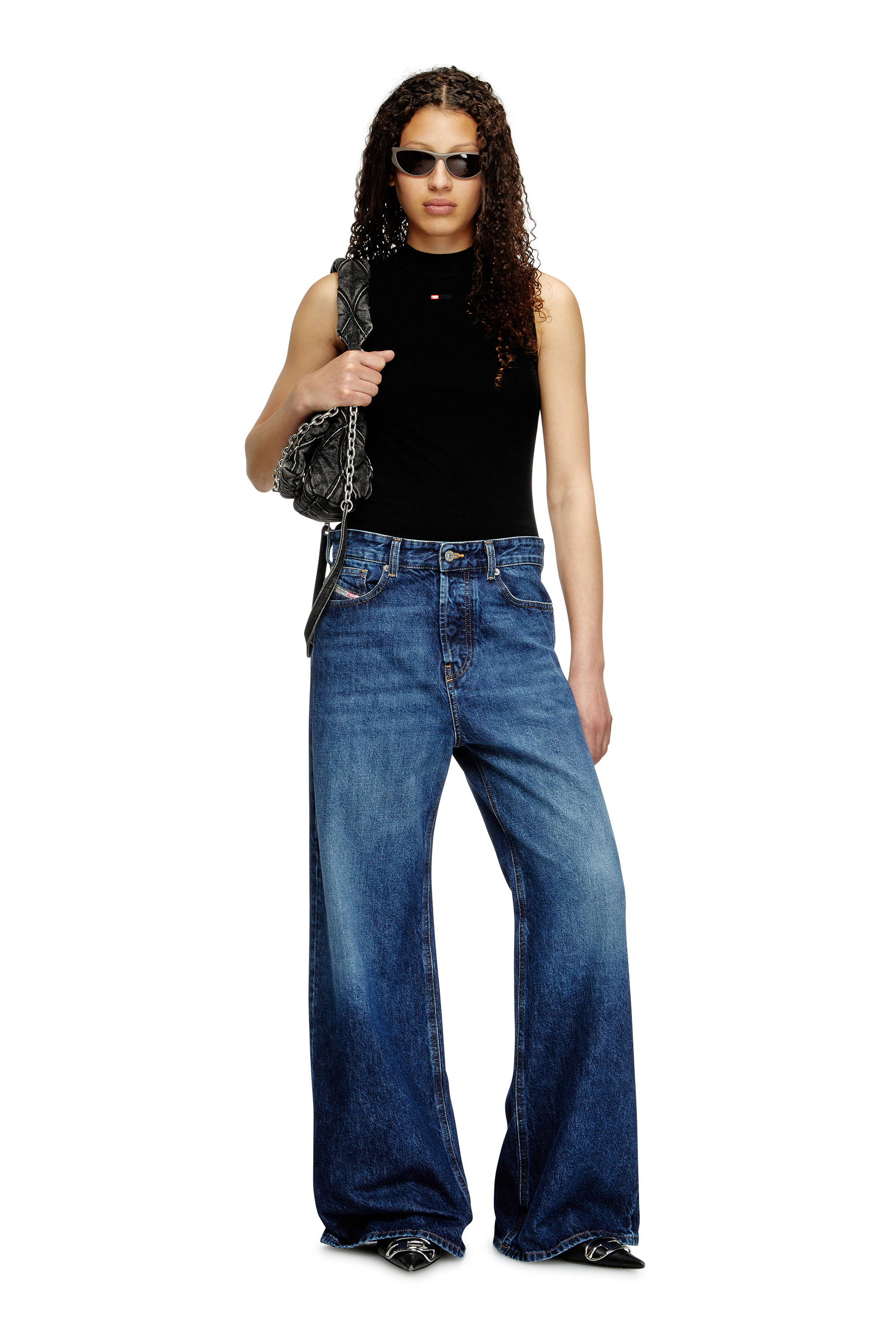 Diesel - Woman's Relaxed Jeans 1996 D-Sire 09I27, Dark Blue - 1