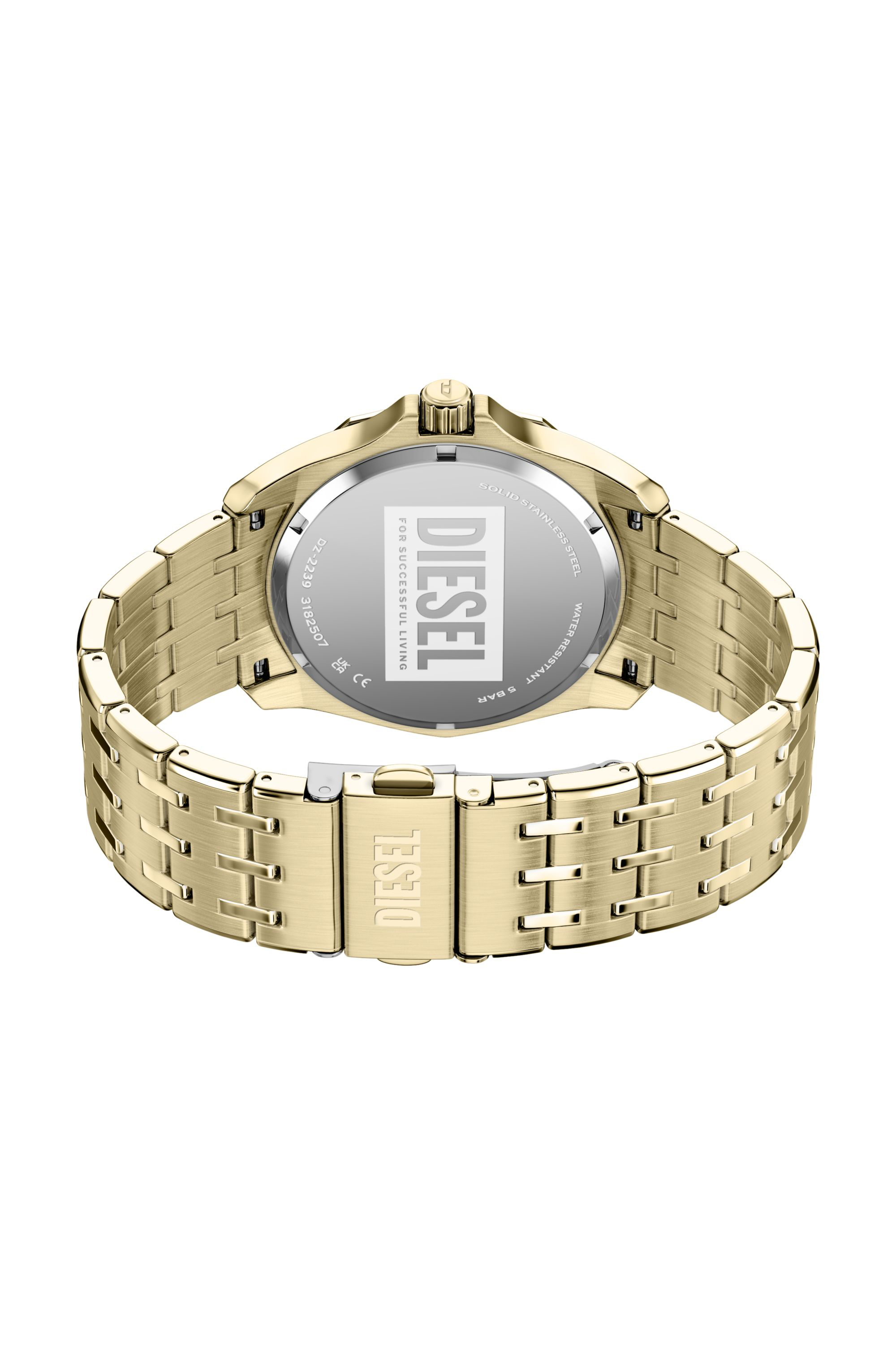 Diesel - DZ2239 WATCH, Man's Stinger gold-tone stainless steel watch in Gold - 5