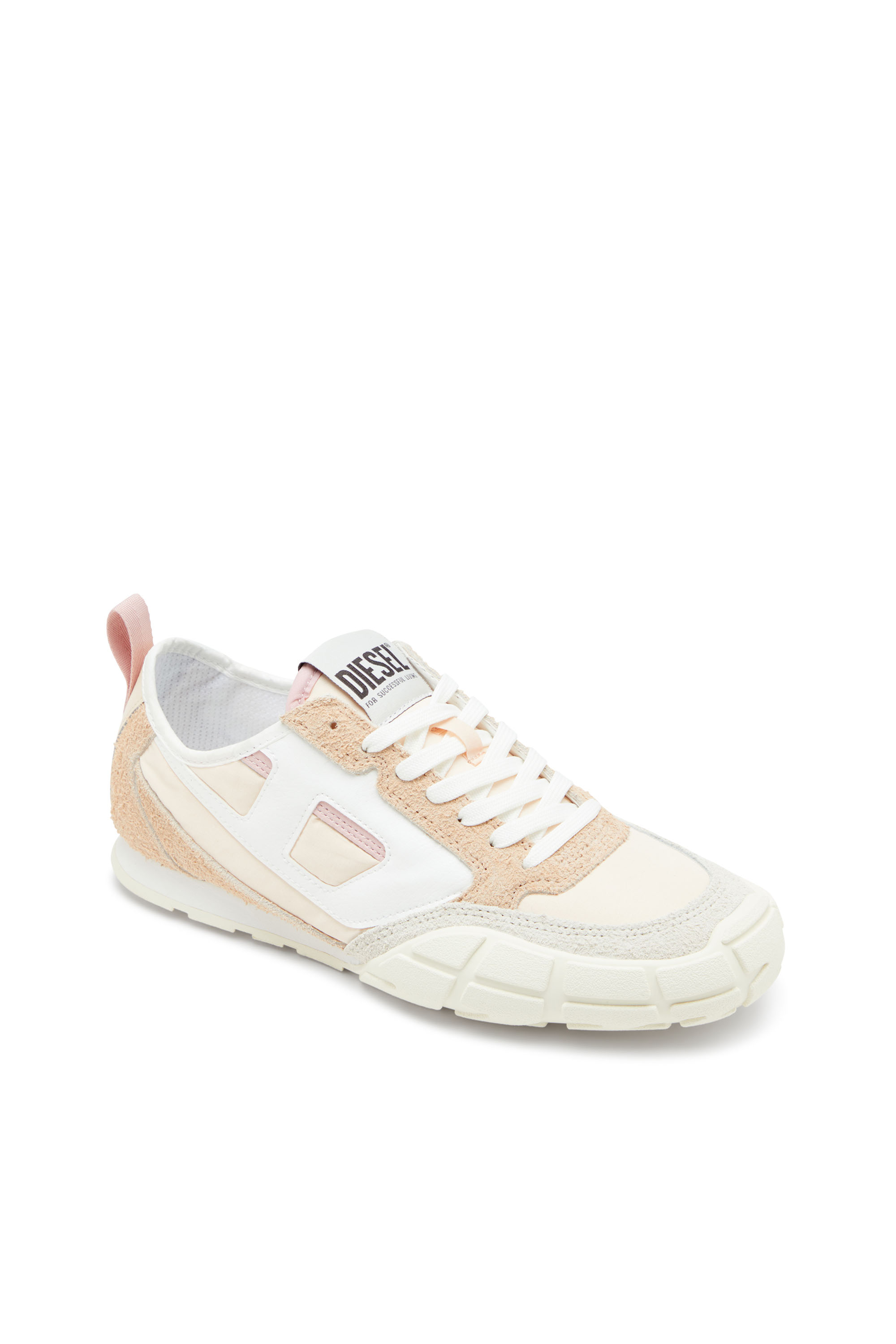 S-PAGODHA LOW W, Beige Diesel - S-PAGODHA LOW W, Woman's S-Pagodha-Sneakers in leather, suede and ripstop in Beige - 6