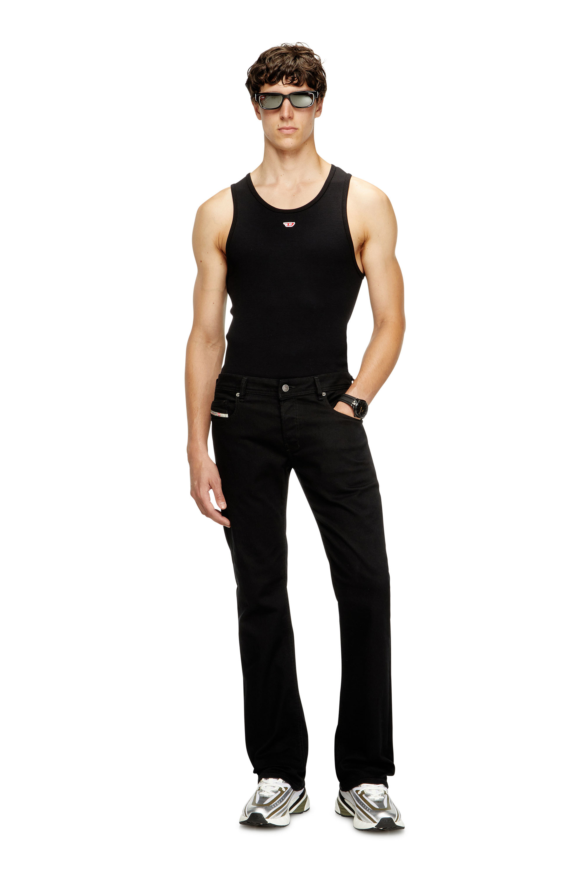 Diesel - Man's Bootcut Jeans 2007 Zatiny 0688H, Black/Dark grey - 2