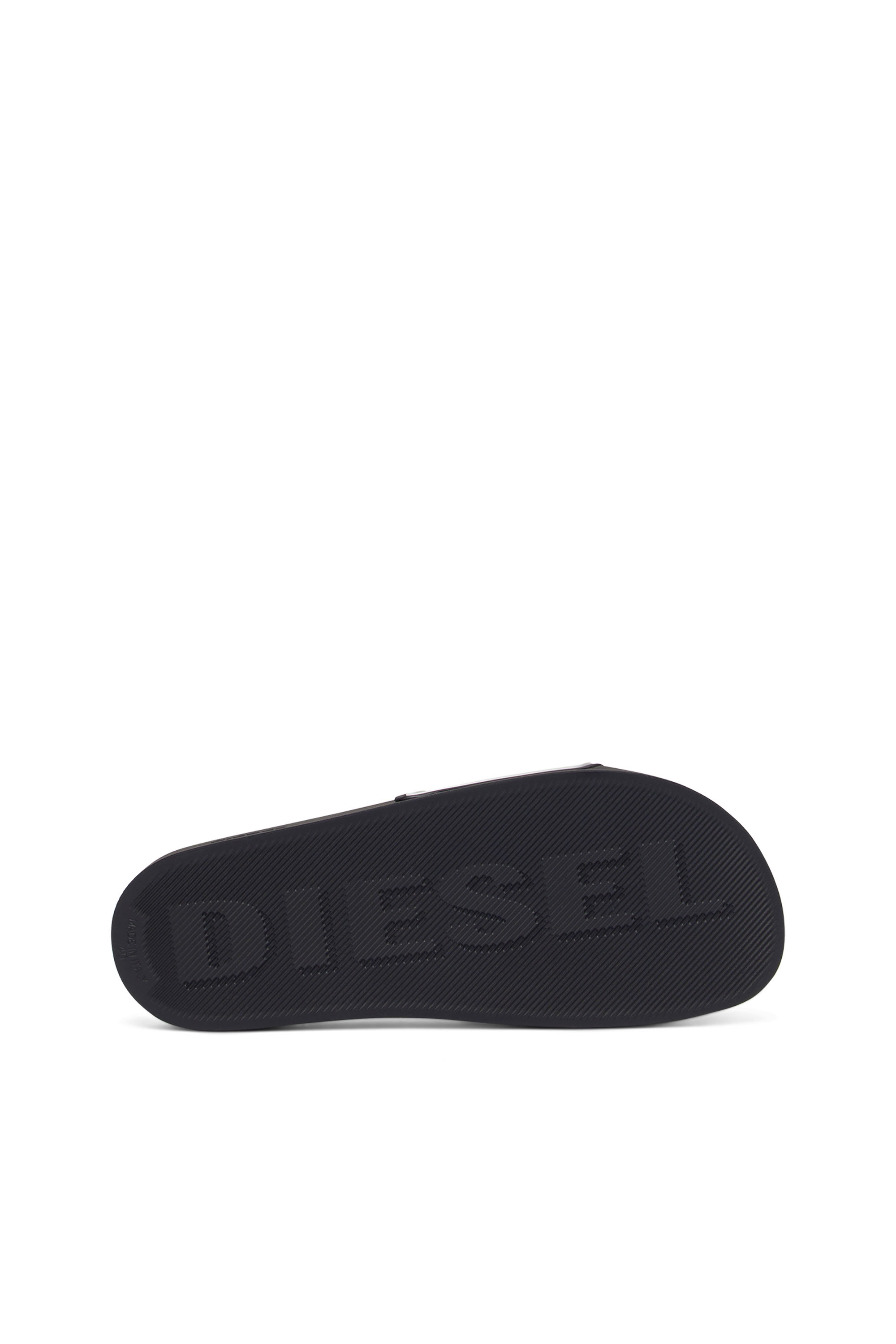 Diesel - SA-MAYEMI CC W, Woman's Sa-Mayemi-Rubber slides with embossed logo in Black - 5
