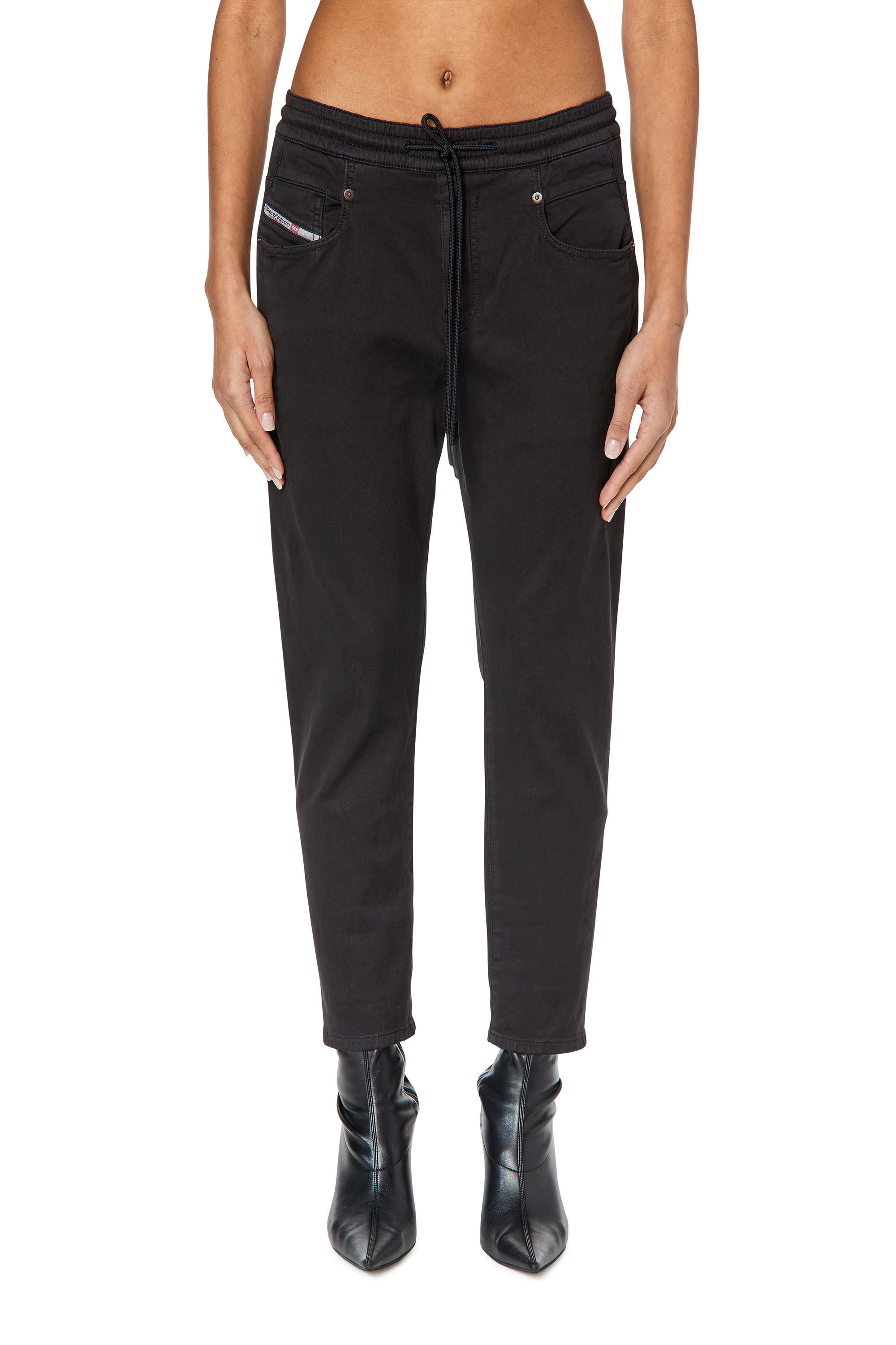 Diesel - Boyfriend 2041 D-Fayza Joggjeans® 068DY, Black/Dark grey - Image 1