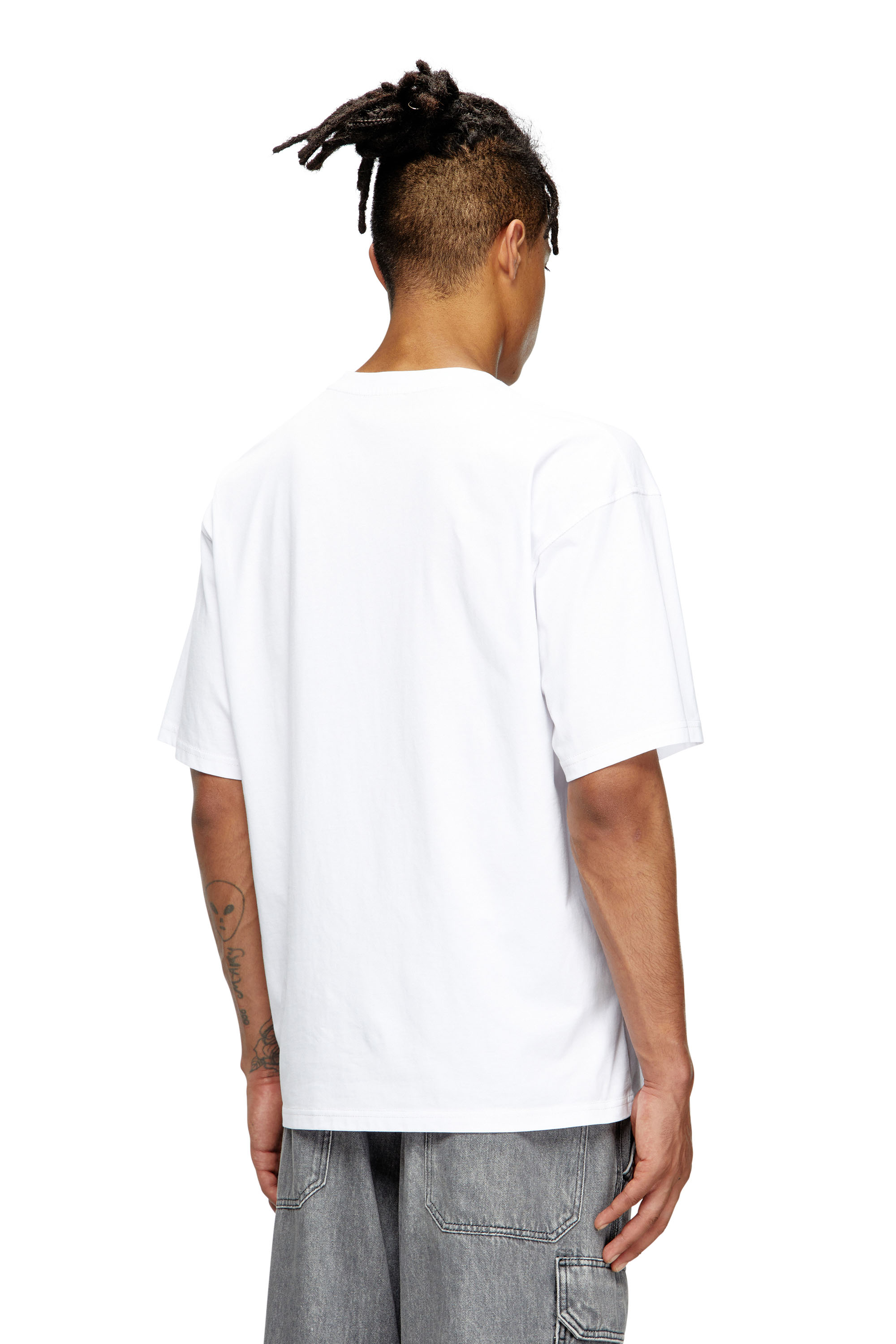 Diesel - T-BOXT-T8, Man's T-shirt with 78 print in White - 3