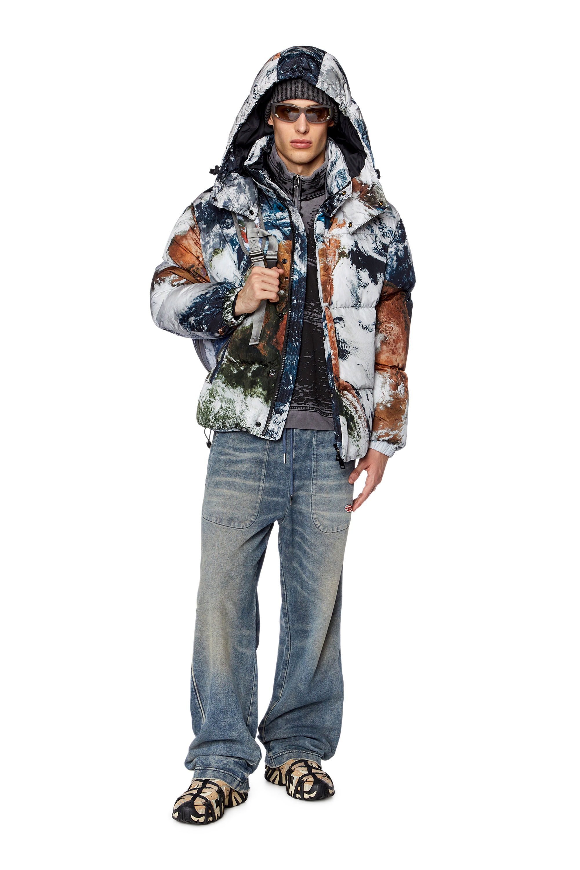 Diesel - Straight D-Martians Track Denim 068EV, Medium blue - Image 4
