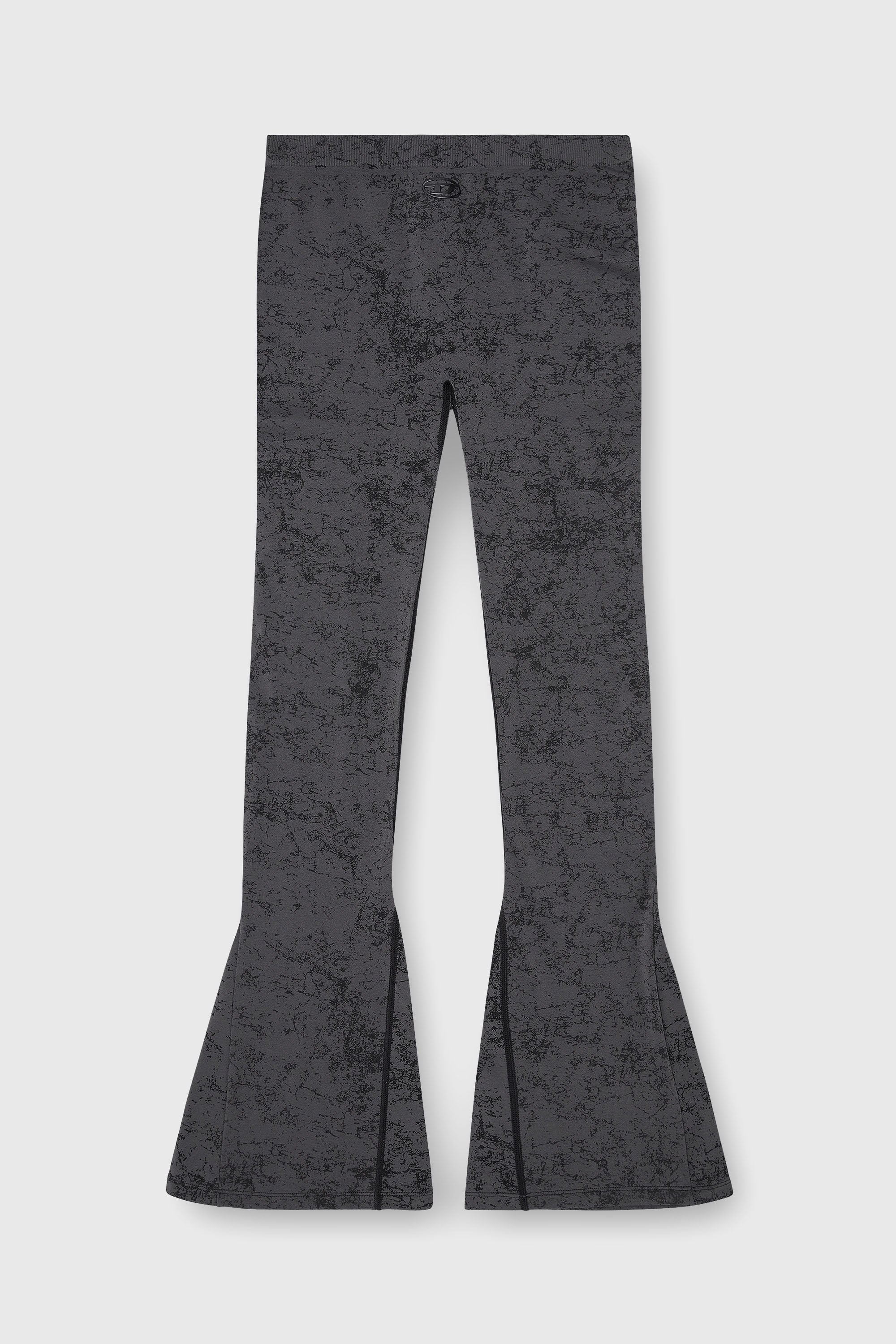 Diesel - CORNELIA-UTLT, Woman's Fared leggings with utilitarian print in Dark grey - 2
