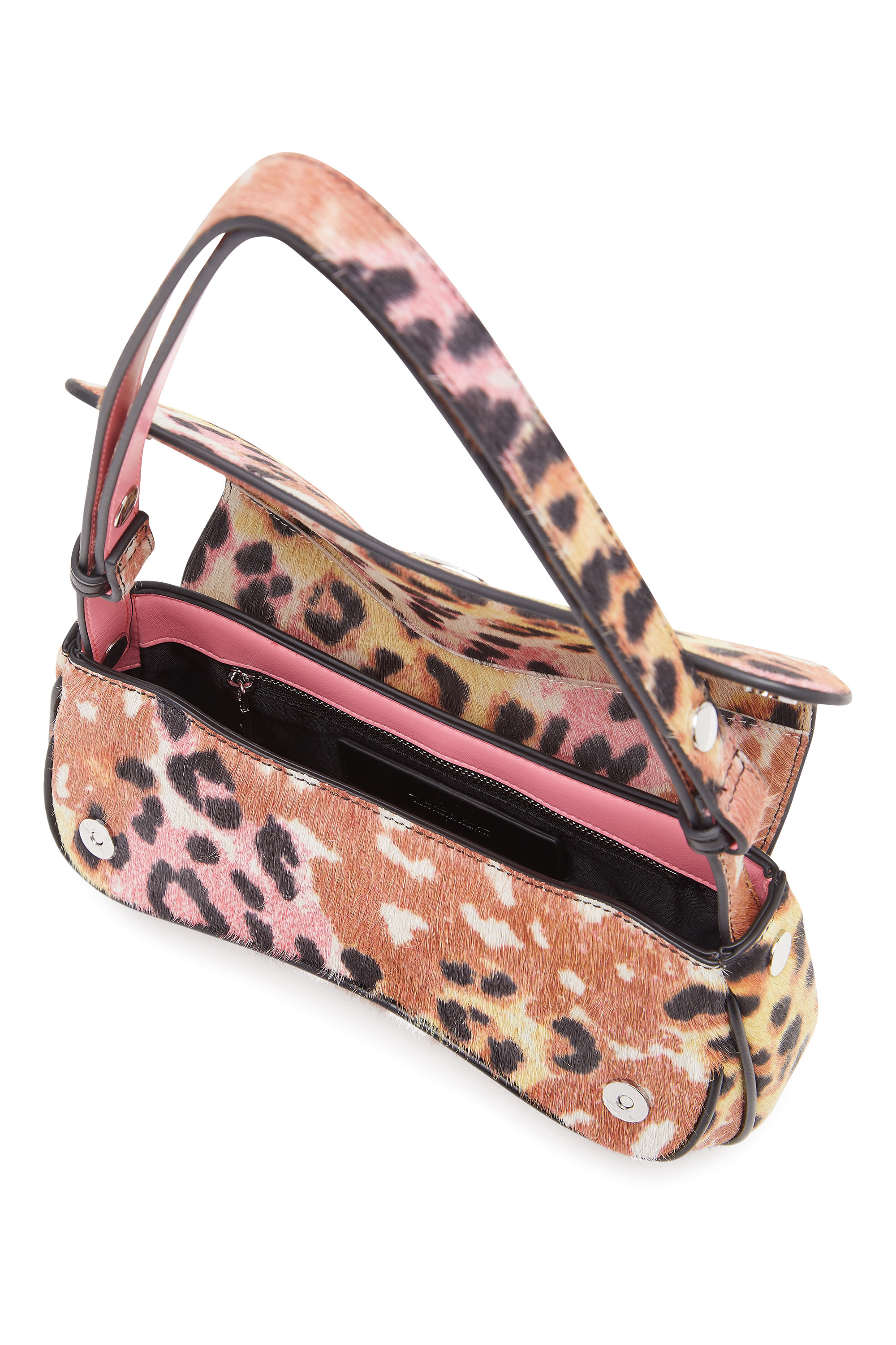 Diesel - PLAY CLUTCH, Woman's Play-Clutch in cavallino animalier in Brown - 5