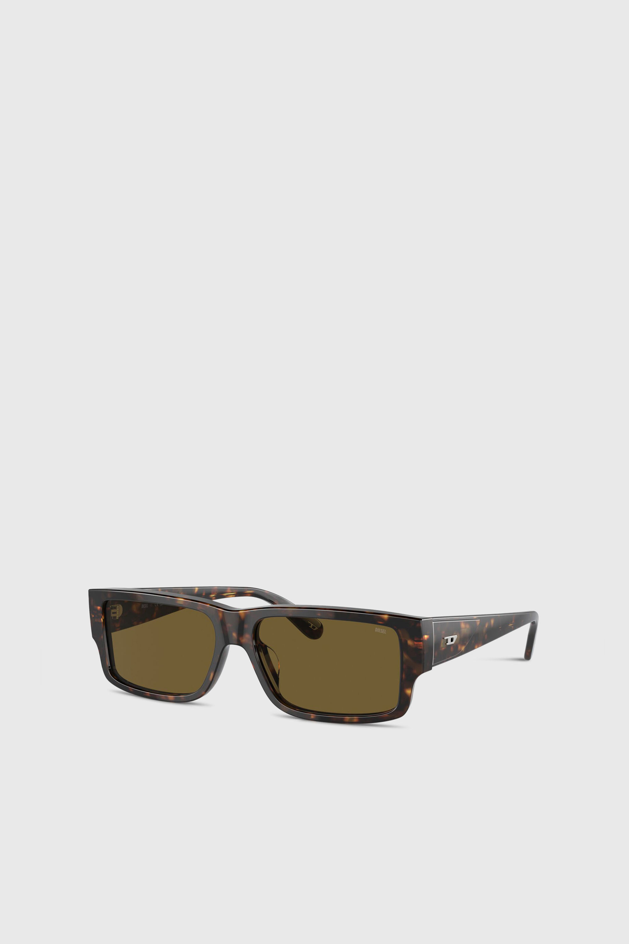 Diesel - 0DL2003 SIZE 57, Man's Rectangle sunglasses in Brown - 5