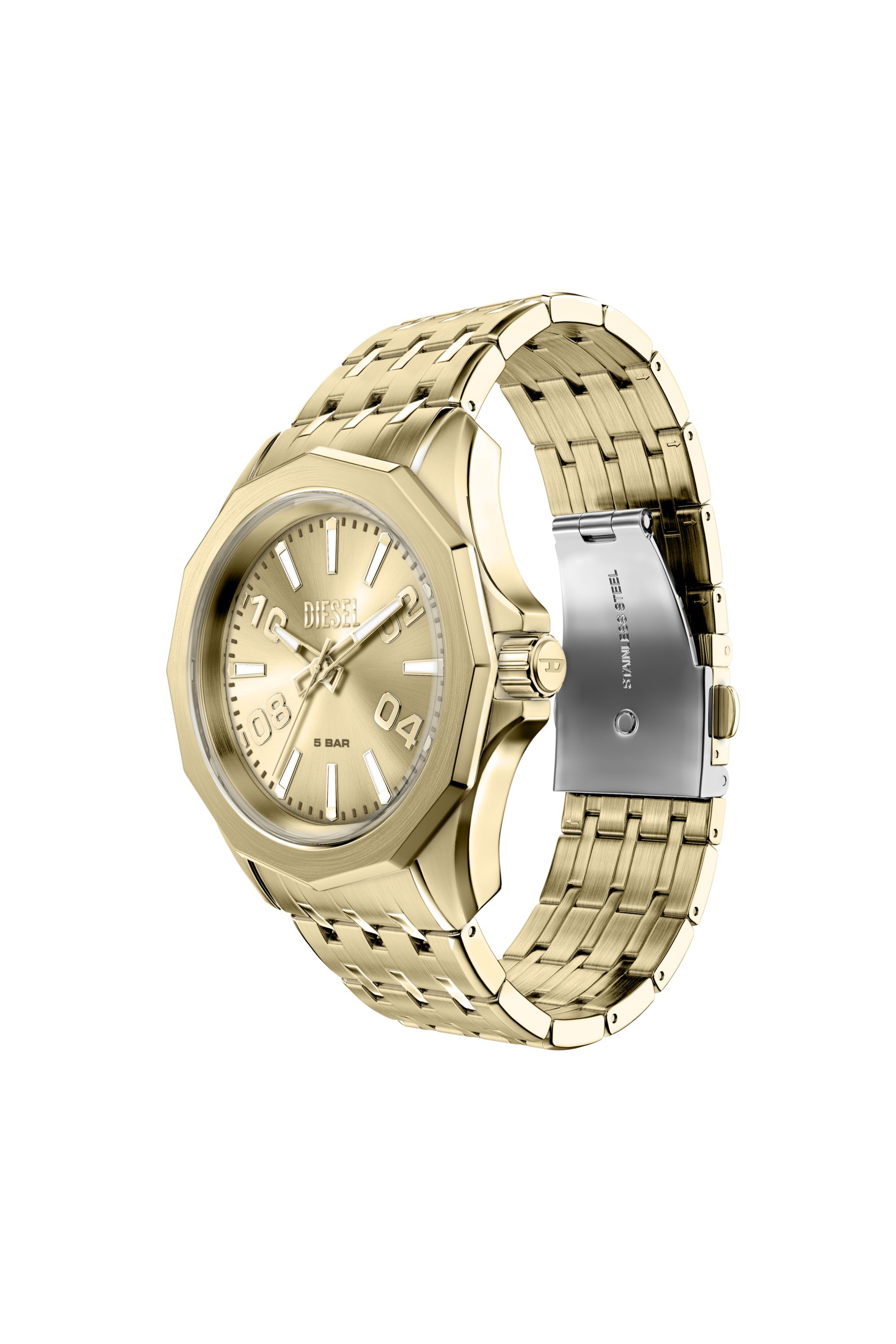 Diesel - DZ2239 WATCH, Man's Stinger gold-tone stainless steel watch in Gold - 4