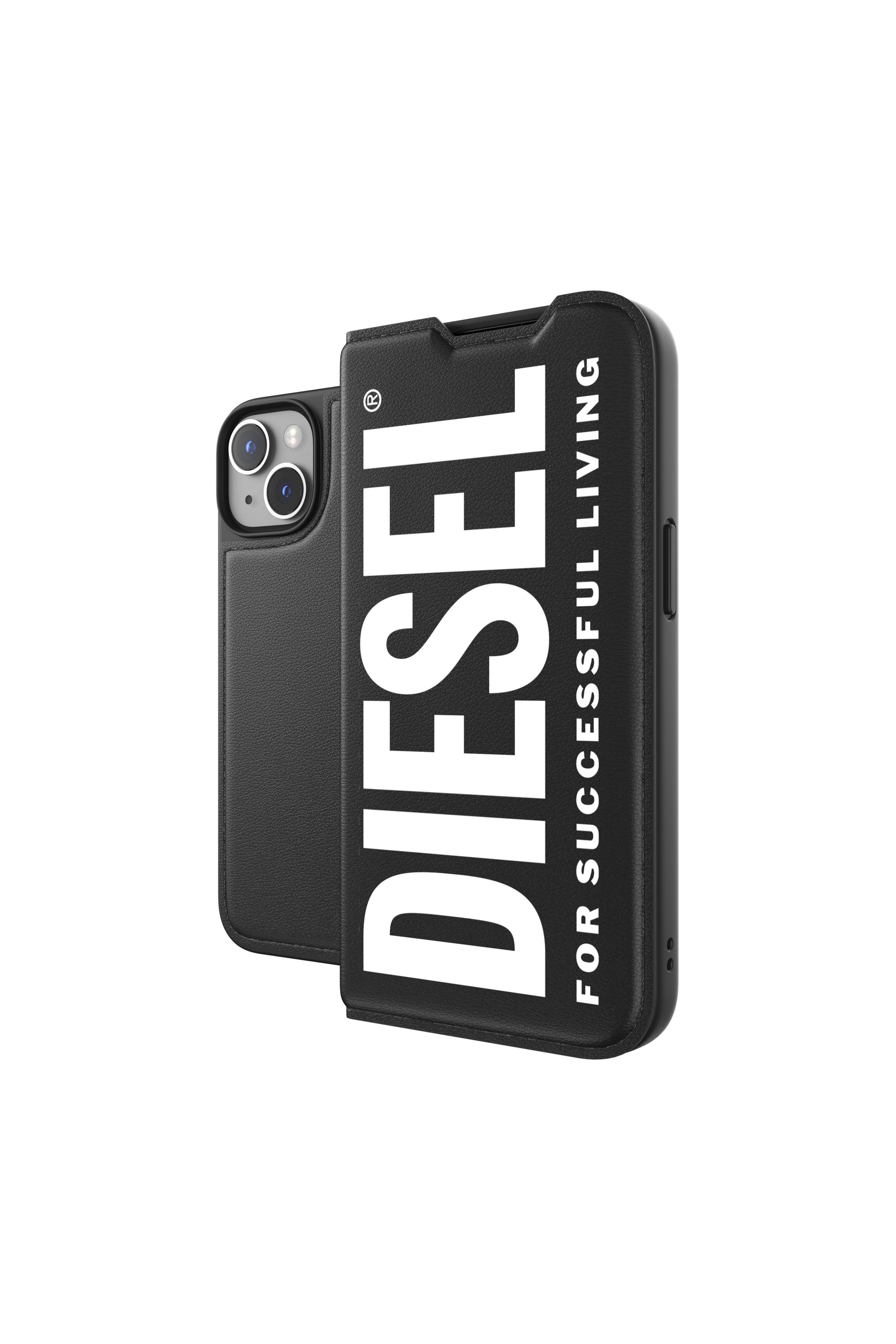 Diesel - 50260 BOOKLET CASE, Unisex's Booklet case core for iPhone 14 in Black - 1