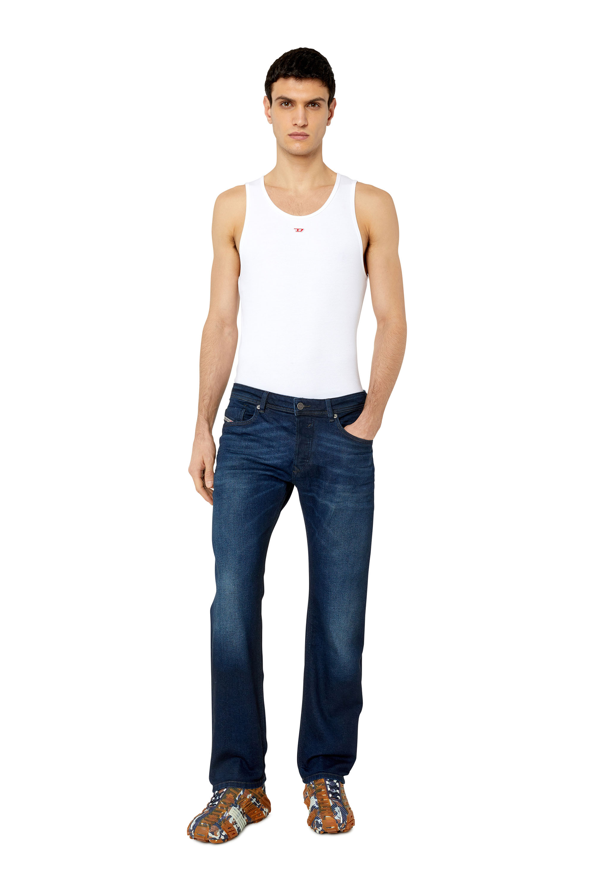 Diesel - Straight Jeans Waykee E814W, Man's Straight Jeans - Waykee in Medium blue - 1