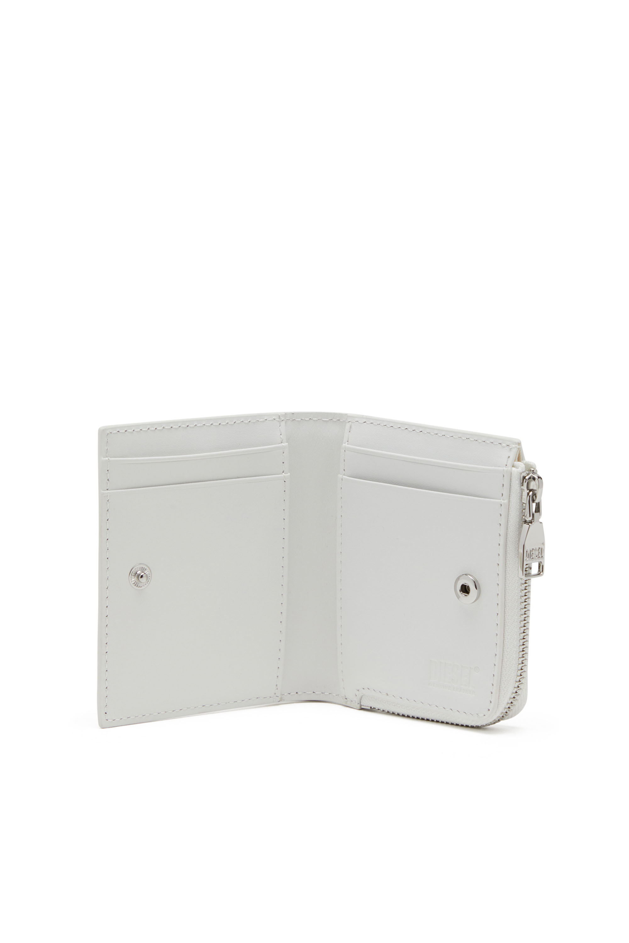 Diesel - 1DR CARD HOLDER ZIP L, White - Image 3