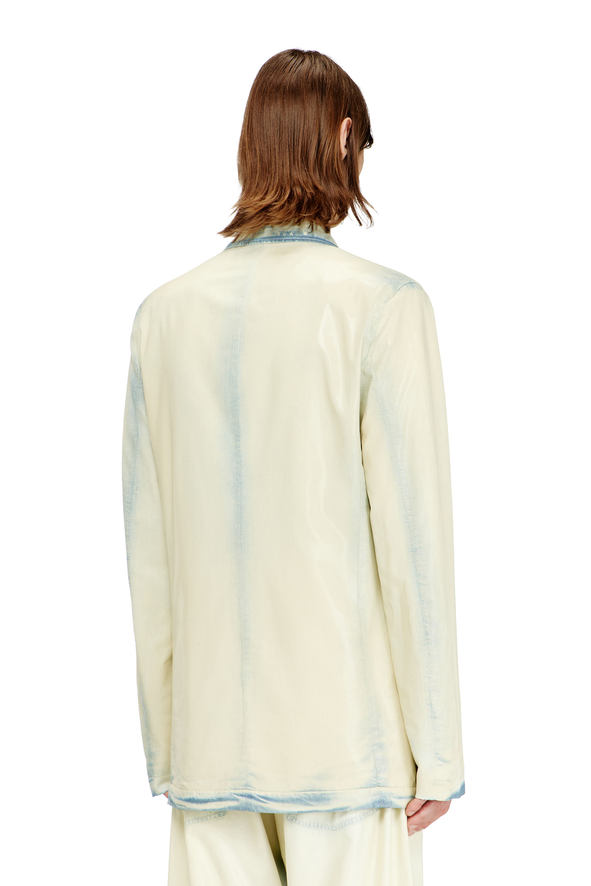 Diesel - D-NIVALE-FSI, Man's Blazer in fluid X-Ray bleach denim in Light Blue - 3