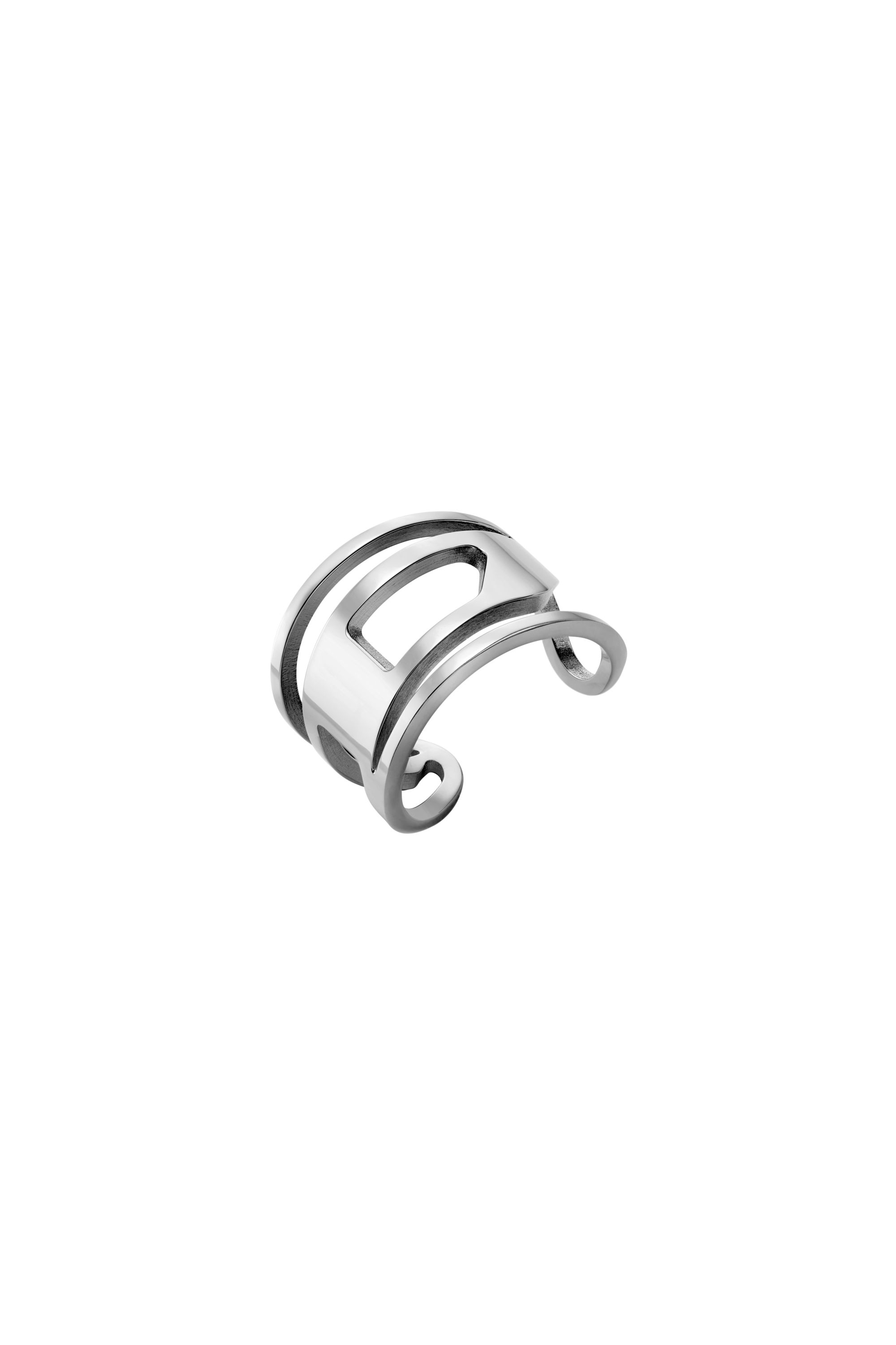 Diesel - DX1548040 JEWEL, Unisex's Stainless Steel Band Ring in Silver - 1