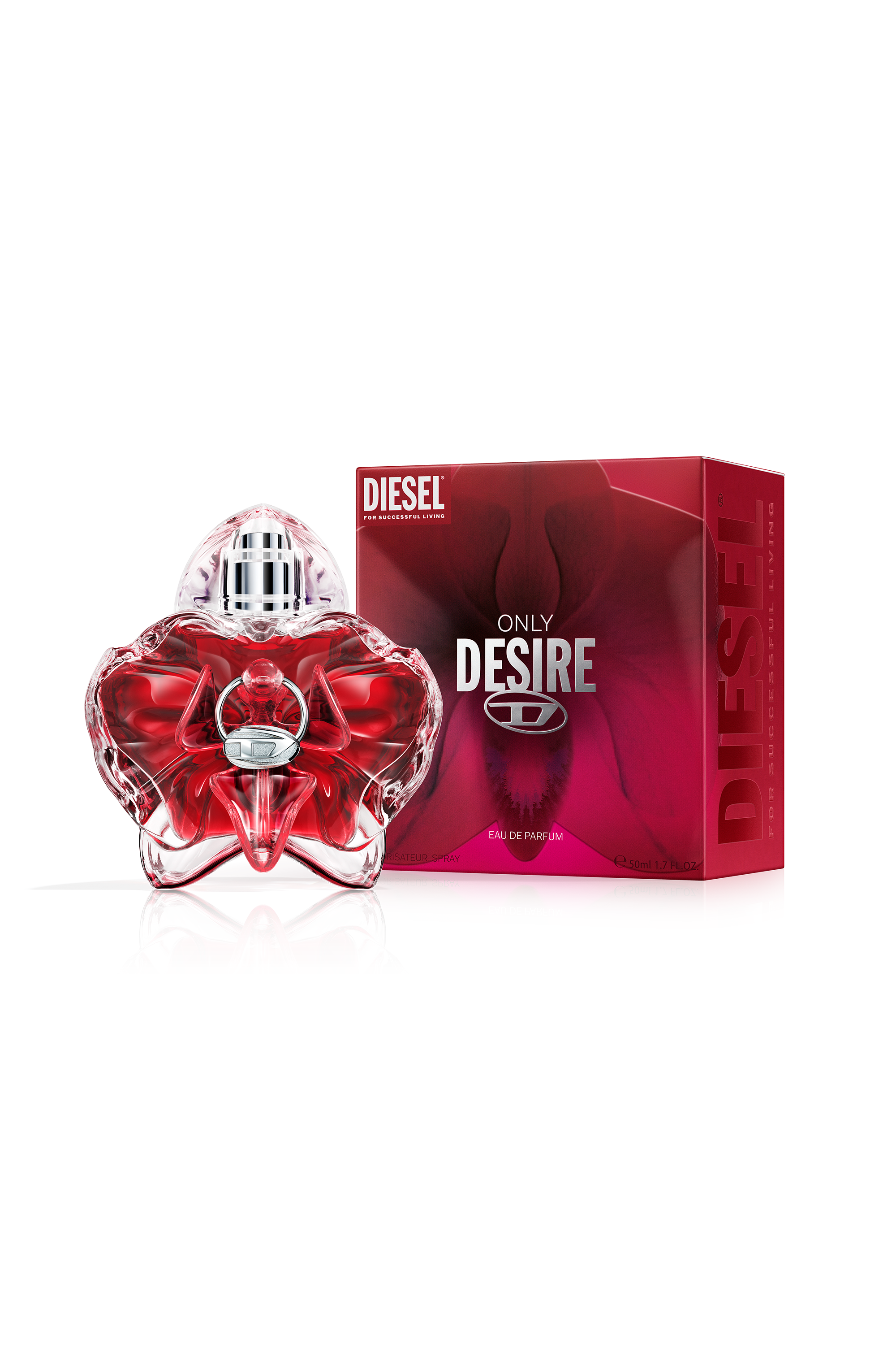 Diesel - DIESEL ONLY DESIRE EDP 50ML LF794300, Woman's Only Desire 50ml, Eau De Parfum in Red - 3