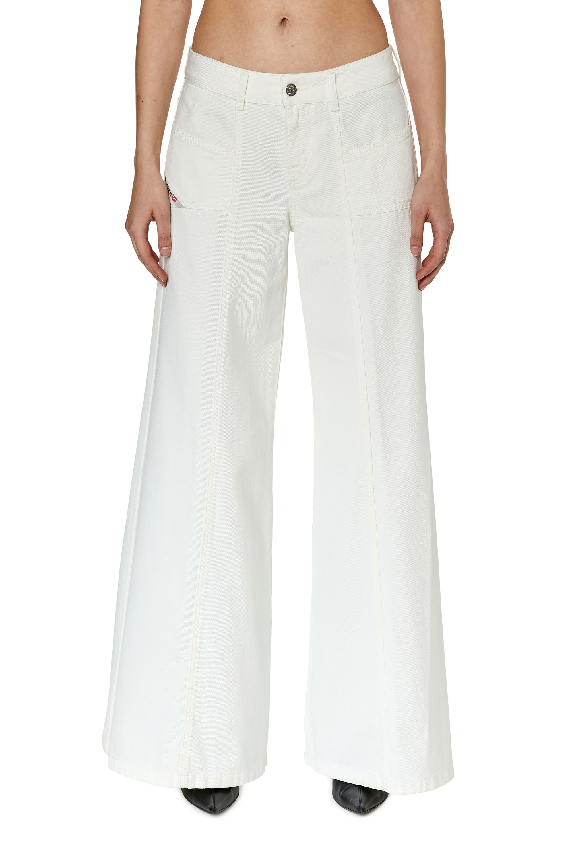 Diesel - Woman Bootcut and Flare Jeans D-Akii 068JQ, White - Image 1