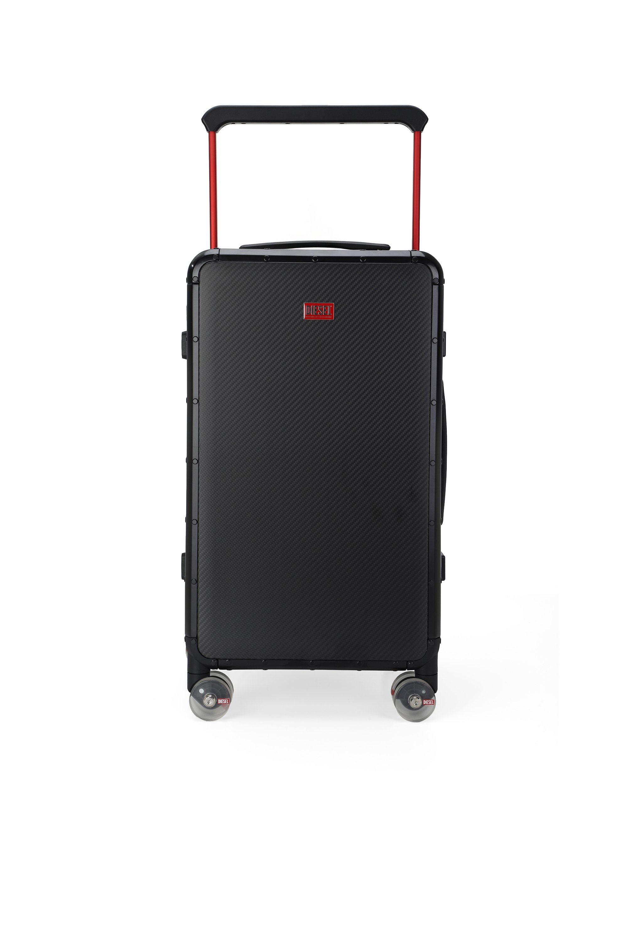 Diesel - DSL CARBON FIBER TROLLEY-BLACK- DSL001, Unisex's Carbon fiber suitcase size M in Black - 1