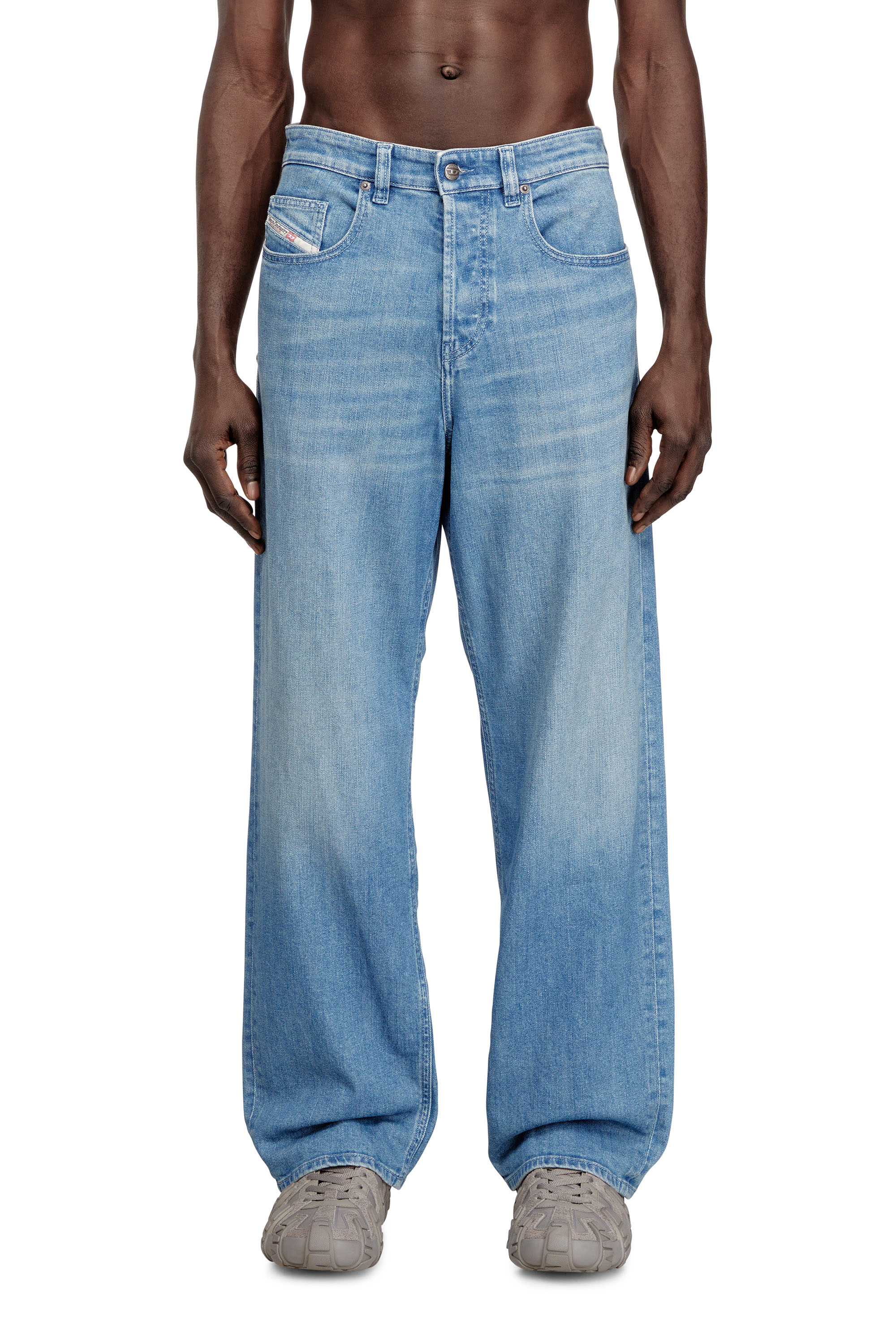Diesel - Man's Relaxed Jeans 2001 D-Macro 09Q18, Light Blue - 2