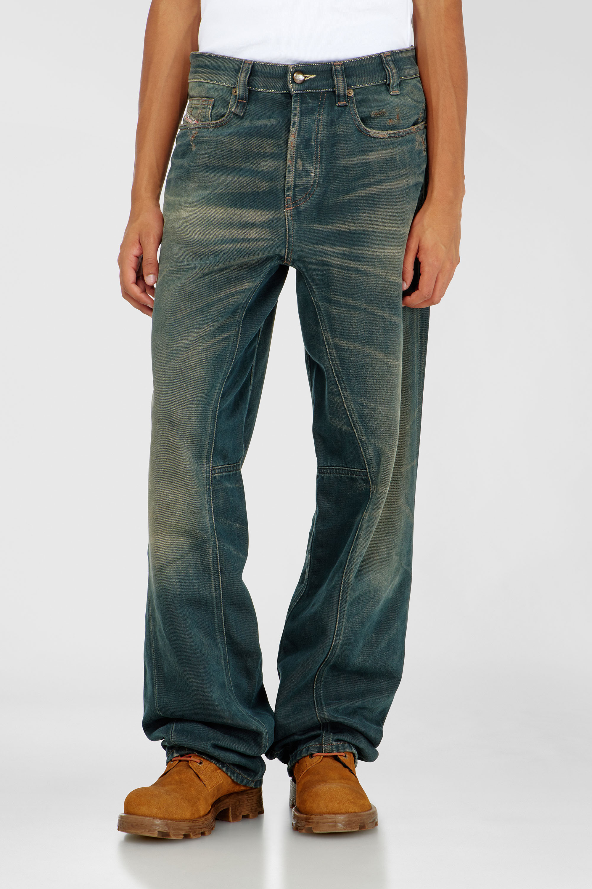 Diesel - Man's Relaxed Jeans 2001 D-Macro 09P85, Dark Blue - 4