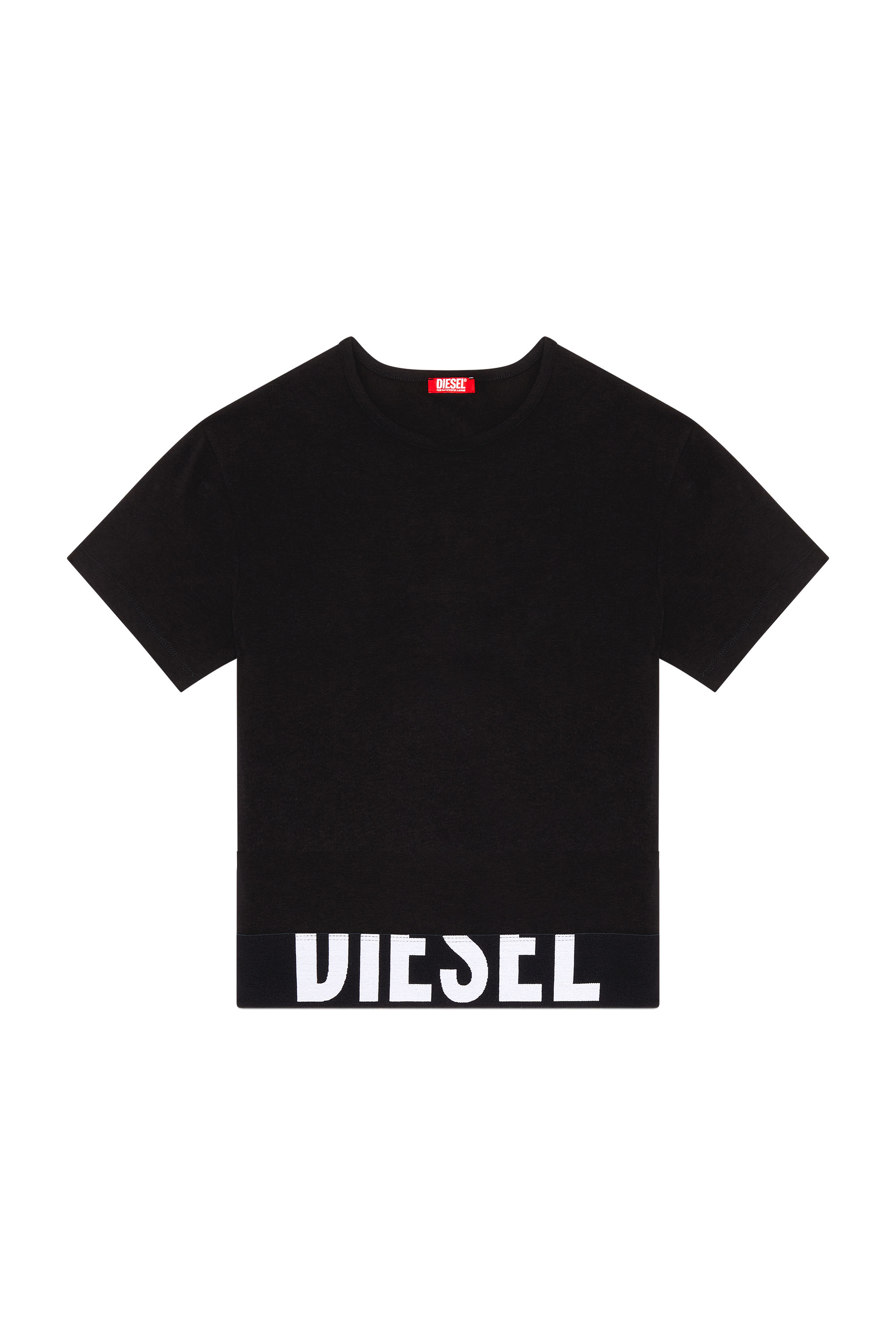 Diesel - UFTEE-SPORT-CROPPED-T-SHIRT, Black - Image 4