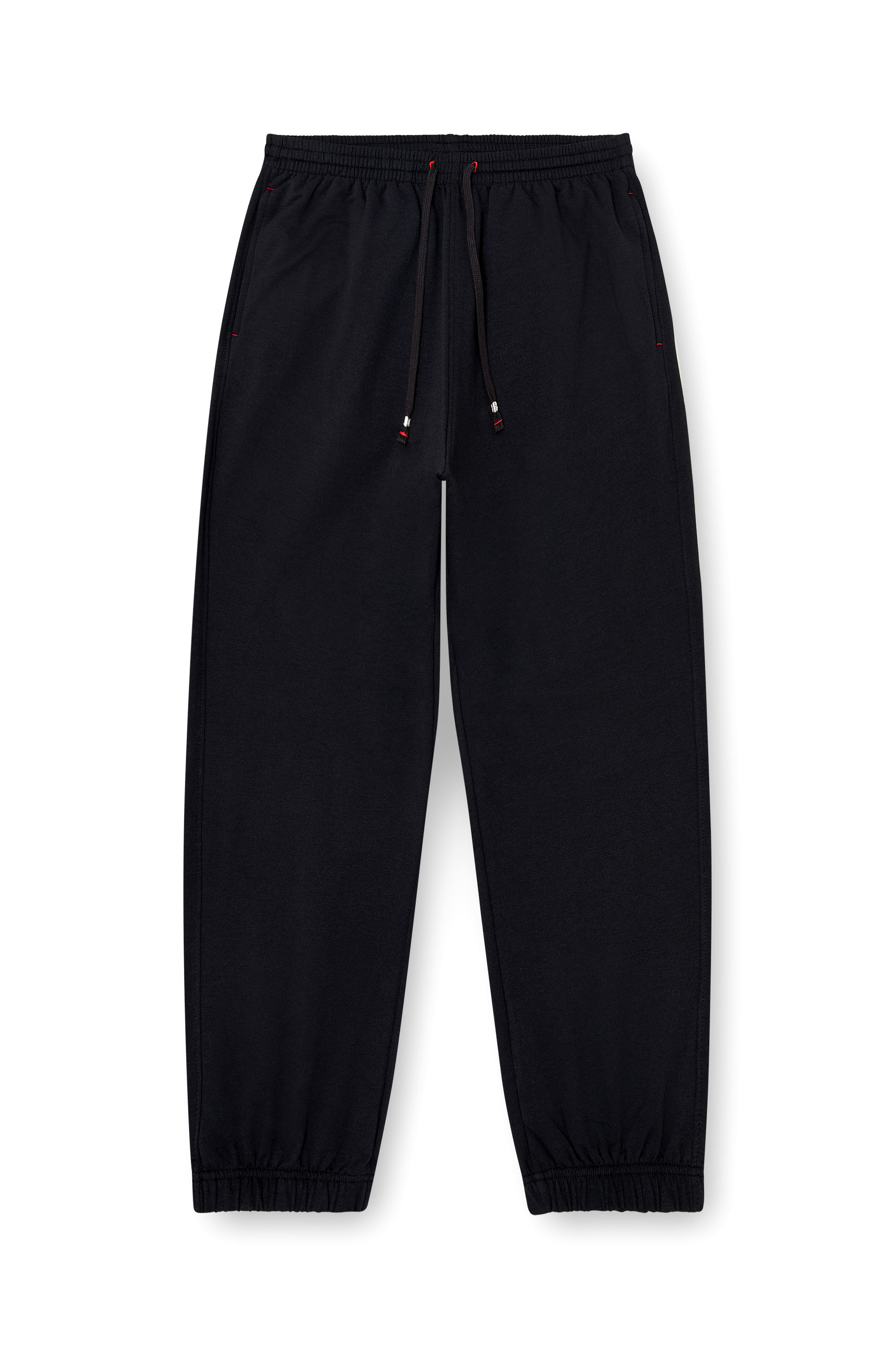 Diesel - LENNY-D-CORE, Man's Sweatpants in peached cotton blend in Black - 3