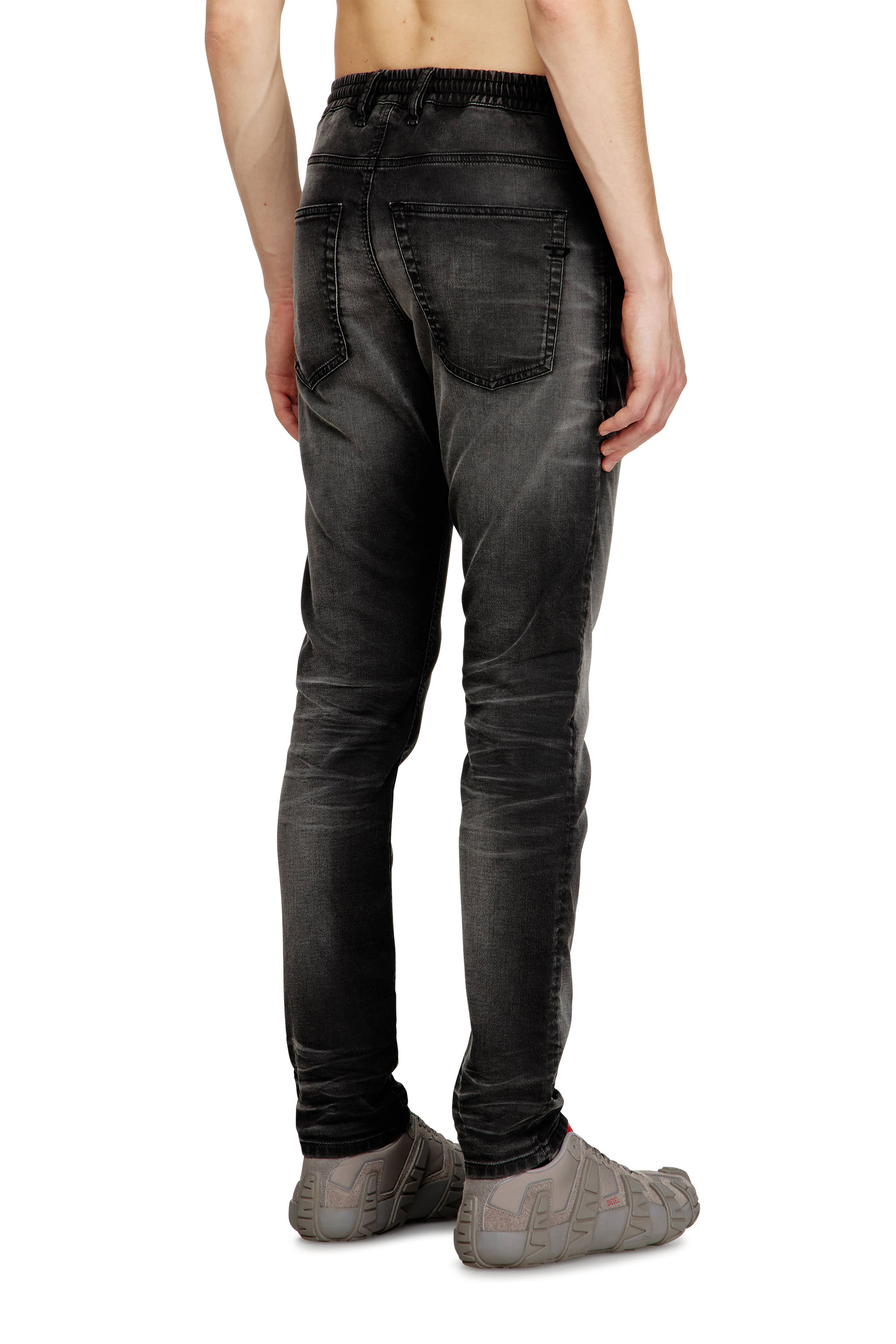 Diesel - Man's Regular 2032 D-Krooley Joggjeans&reg; 068UG, Black/Dark grey - 4