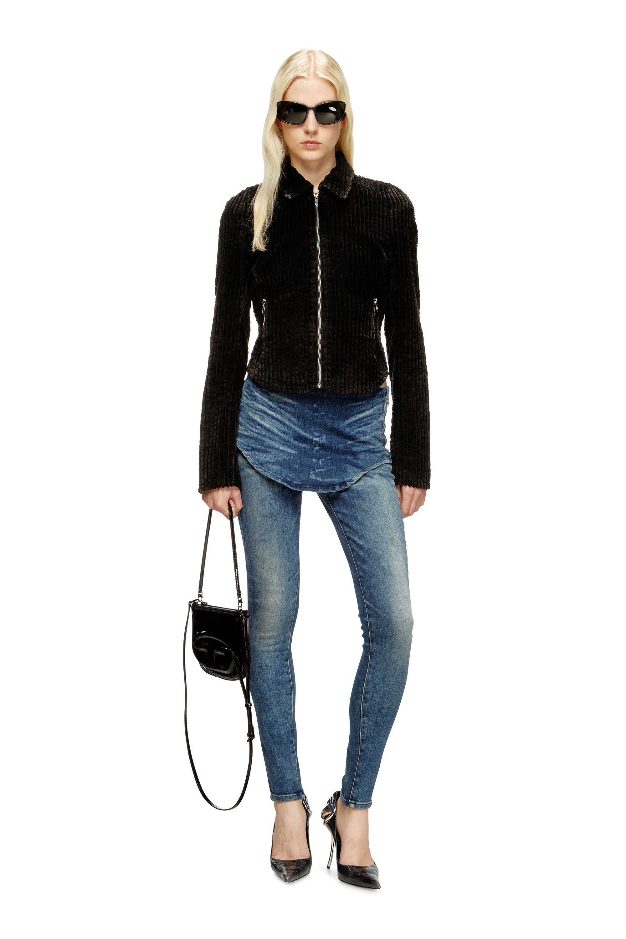 G-ENEA, Brown Diesel - G-ENEA, Woman's Shirt-jacket in cotton corduroy in Brown - 1