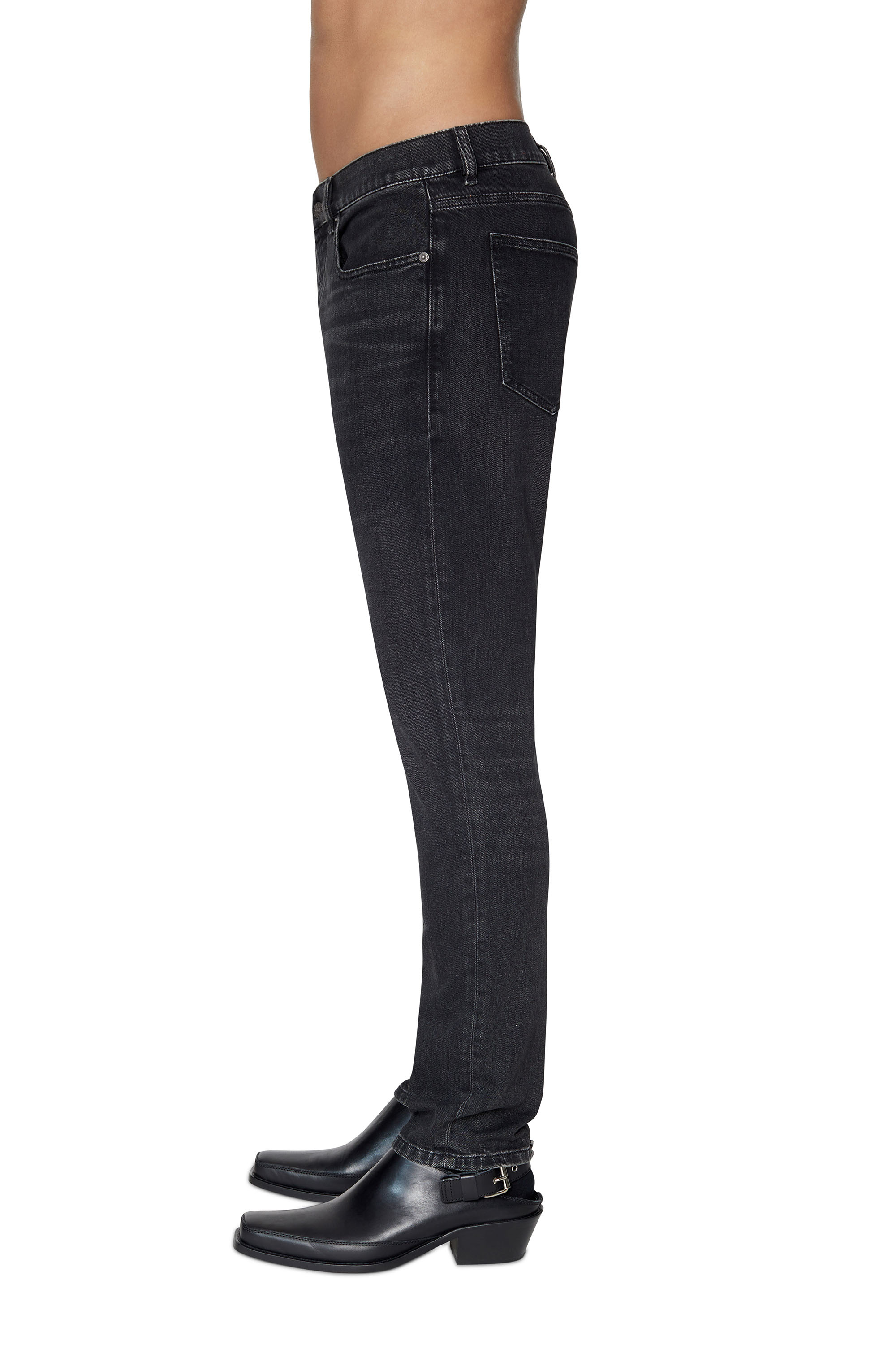 Diesel - Slim Jeans 2019 D-Strukt 09B83, Black/Dark grey - Image 4