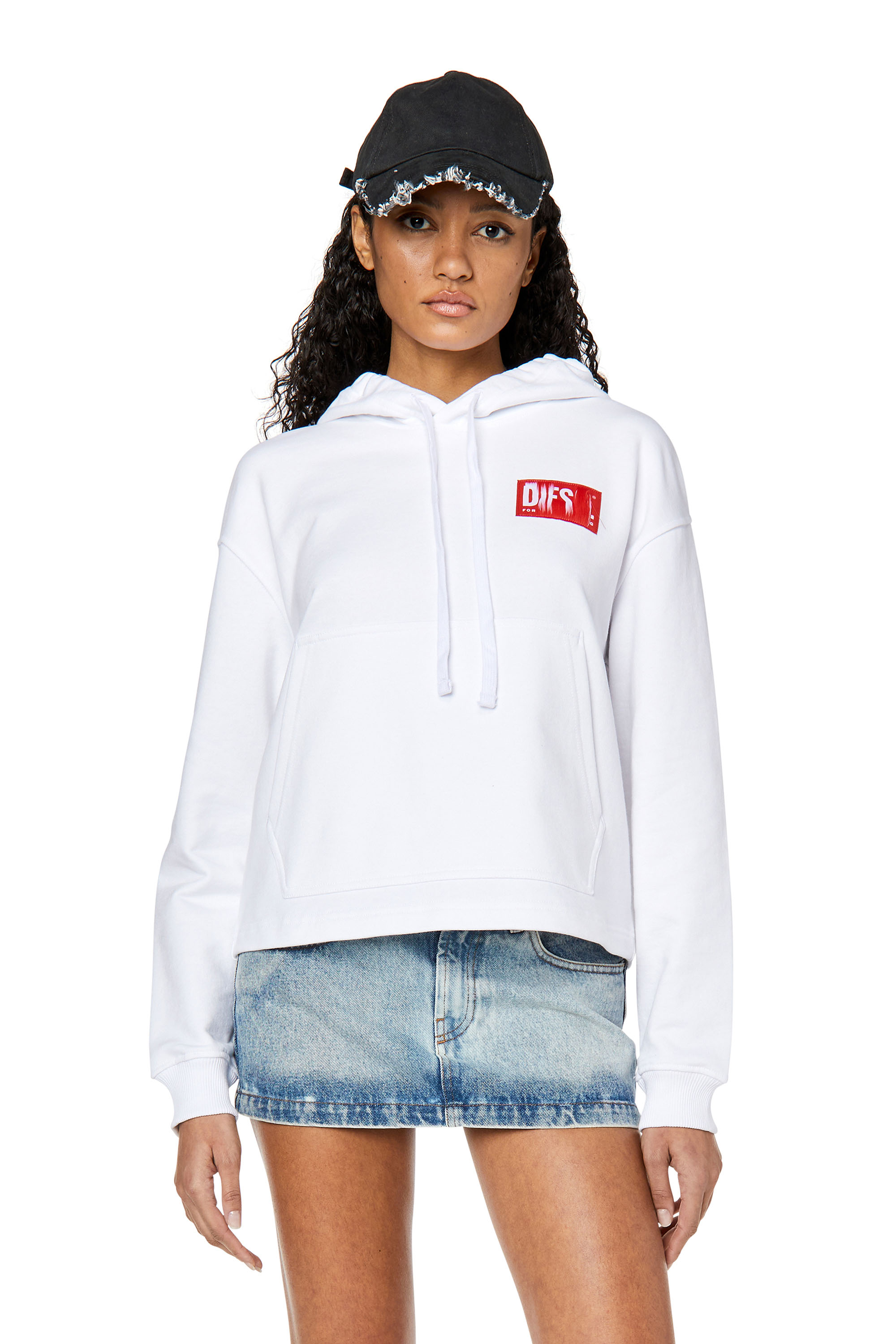 Diesel - F-JARALABEL-HOOD, White - Image 1