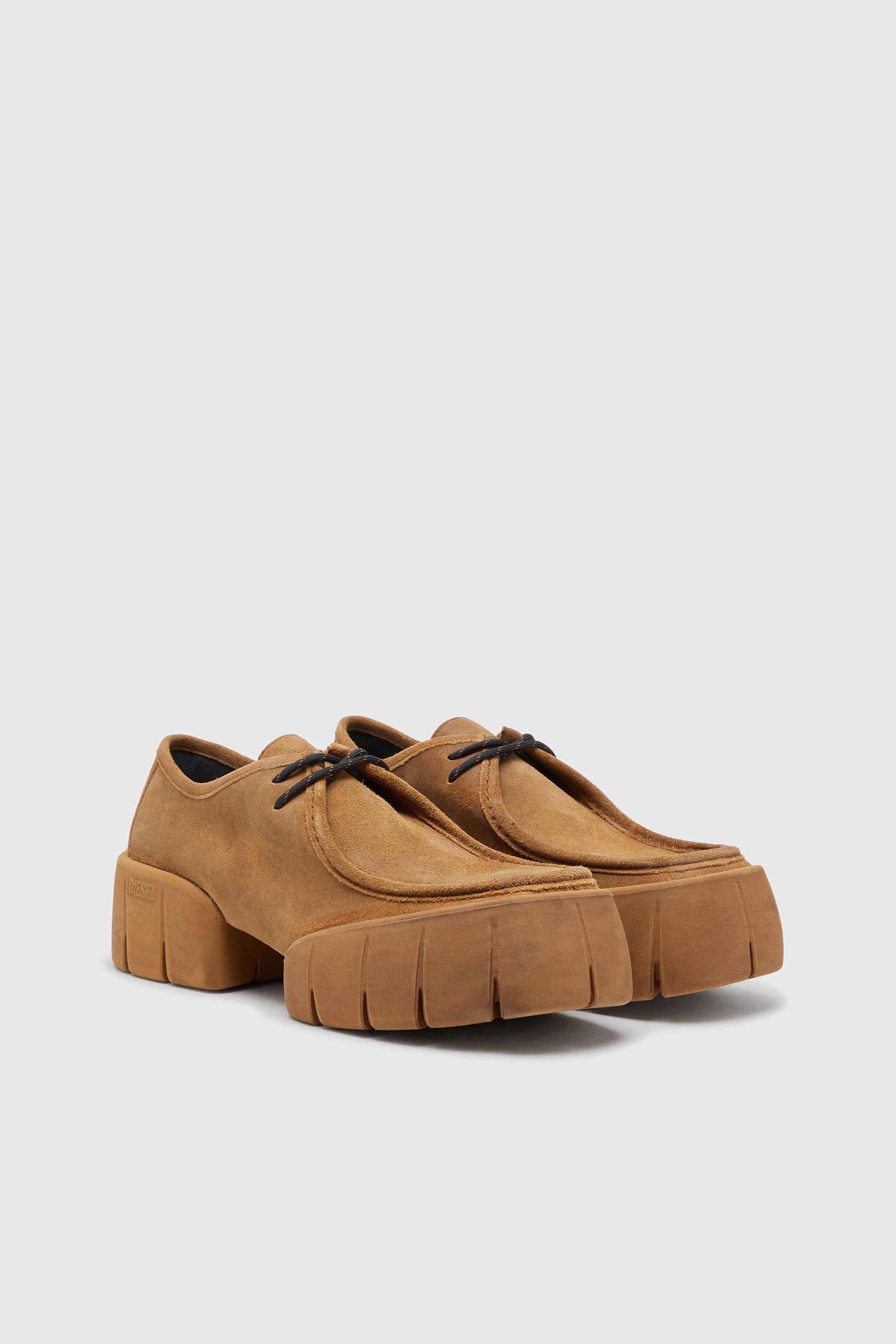 Diesel - D-TEX WB, Man's D-Tex-Moccasin-style shoes in waxed suede in Light Brown - 2