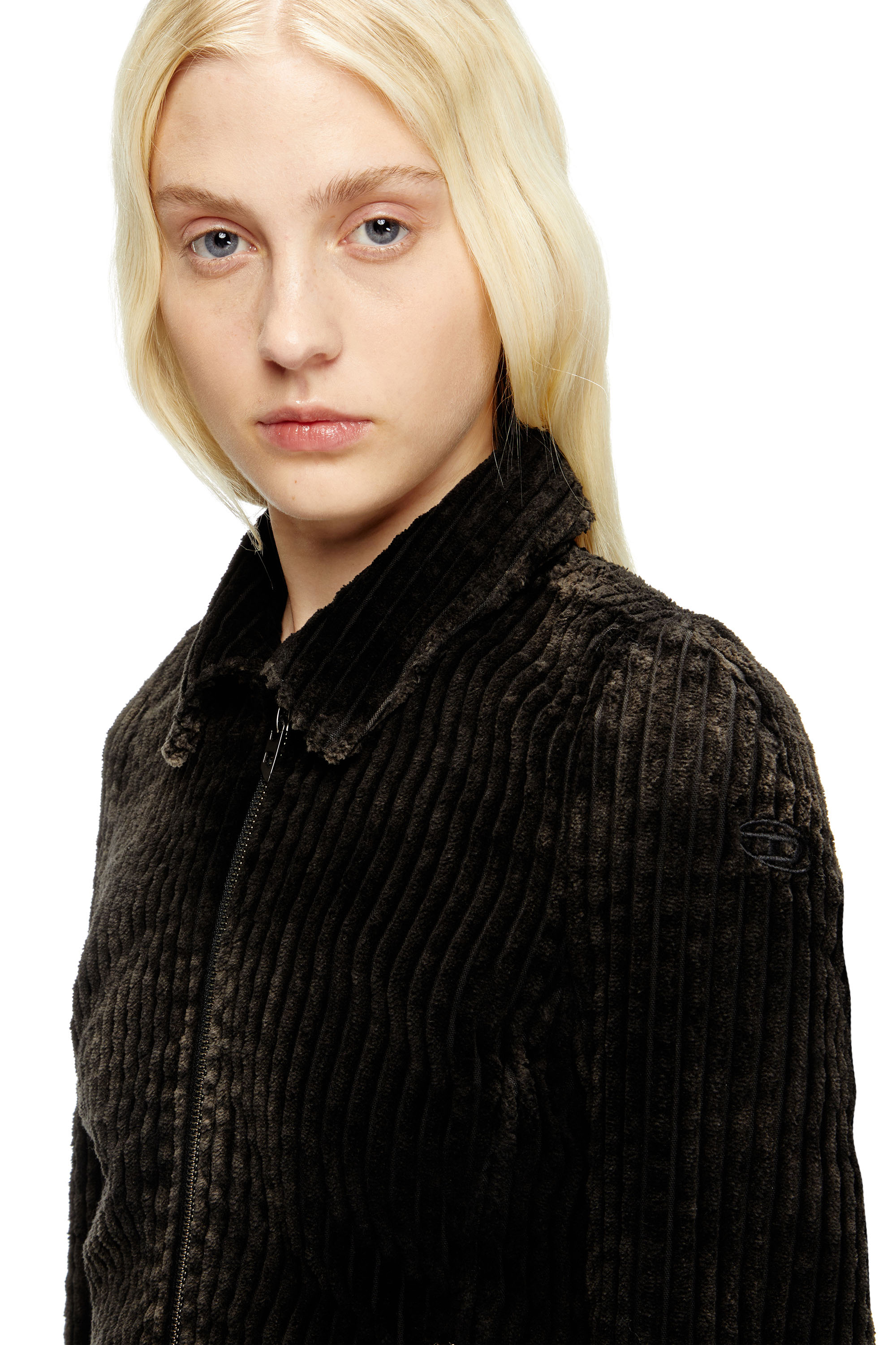 G-ENEA, Brown Diesel - G-ENEA, Woman's Shirt-jacket in cotton corduroy in Brown - 5