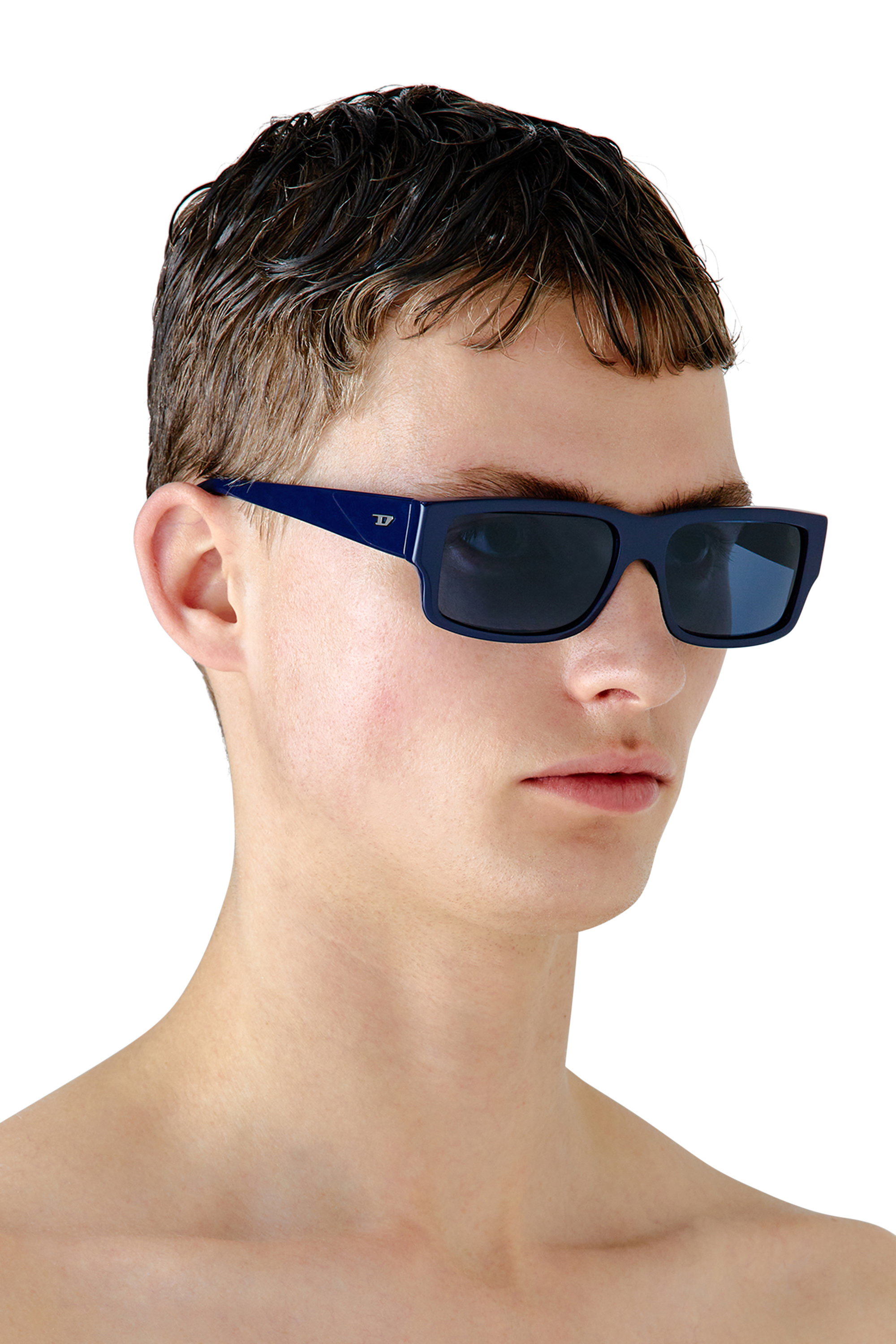 Diesel - 0DL2003, Man Rectangle sunglasses in Blue - Image 5