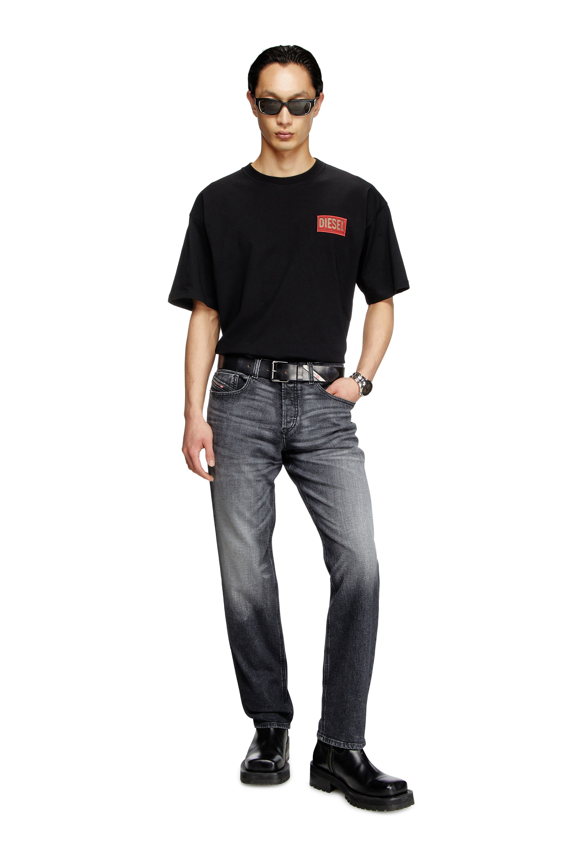 Regular Jeans 2023 D-Finitive 09L52, Black/Dark grey Diesel - Man's Regular Jeans 2023 D-Finitive 09L52, Black/Dark grey - 1