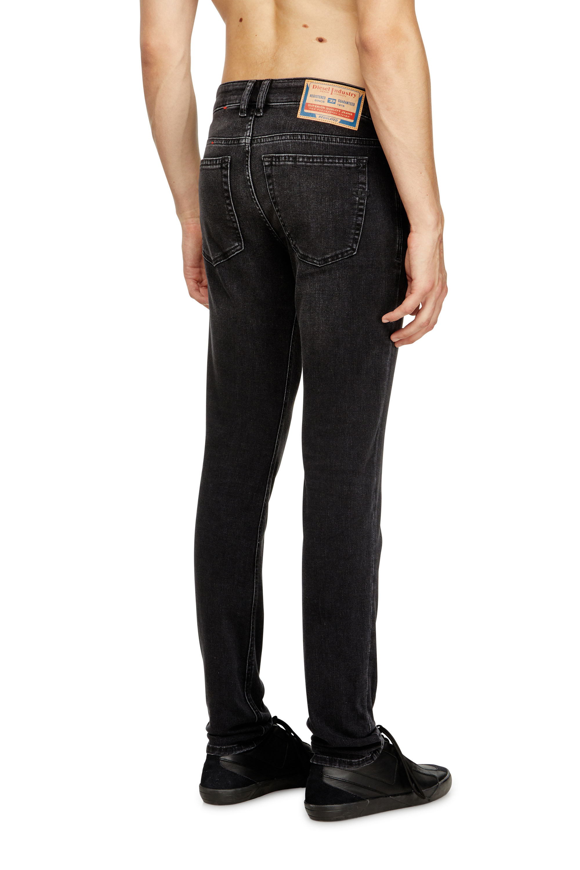 Diesel - Man's Skinny Jeans 1979 Sleenker 0DBDN, Black/Dark grey - 3