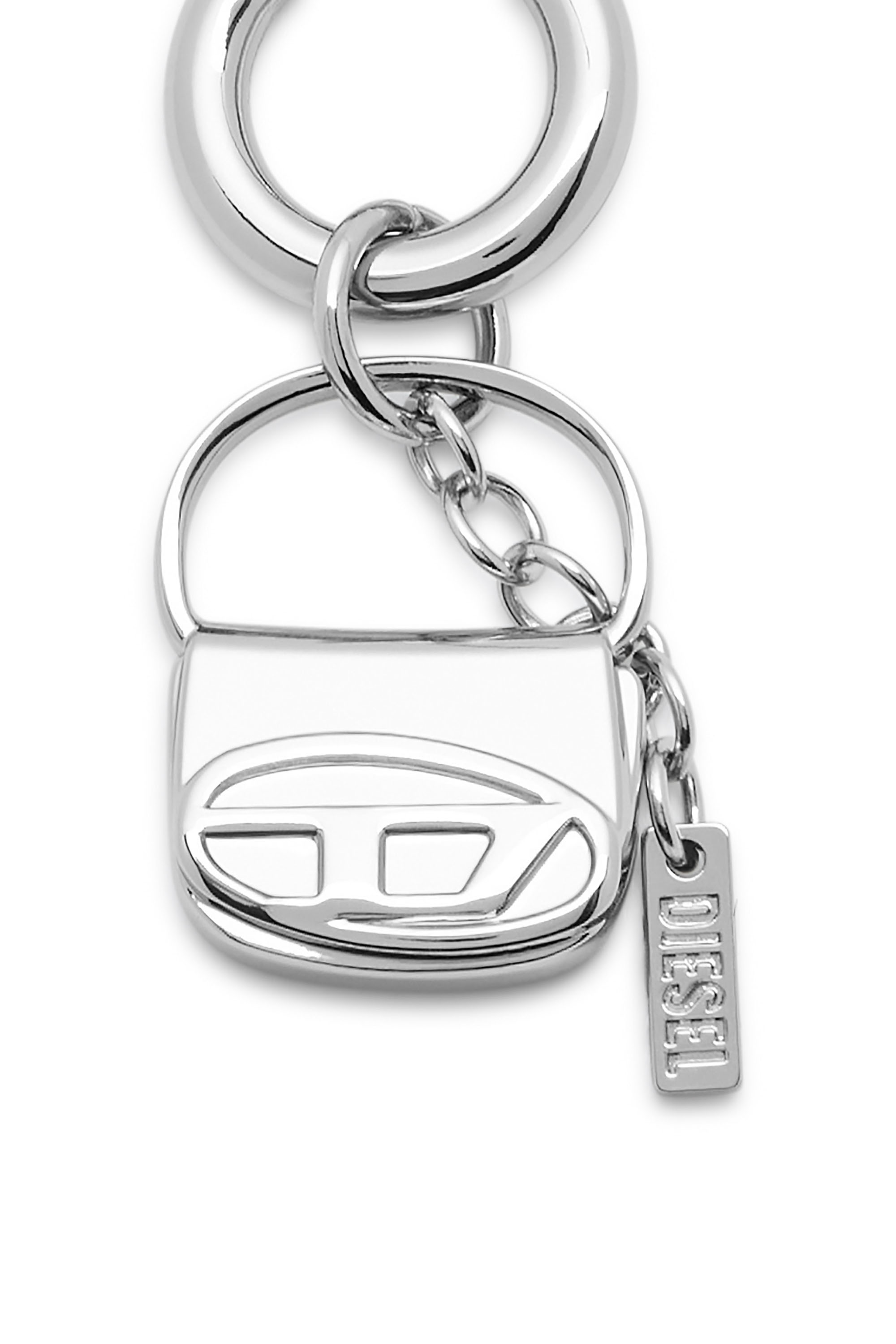 Diesel - CHARM-1DR, Woman's Metal charm with mini 1DR charm in Silver - 3