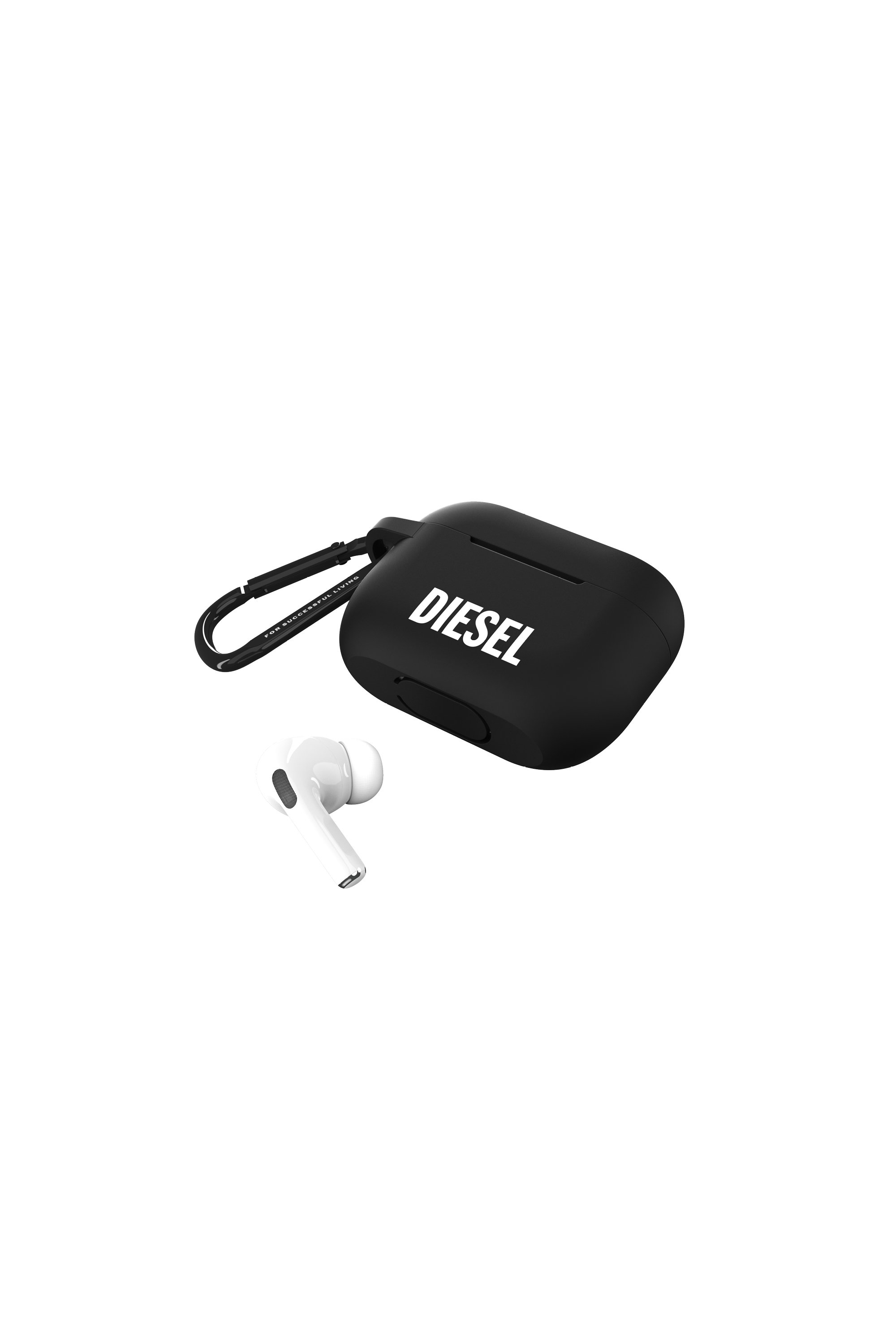 Diesel - 45835 AIRPOD CASE, Unisex's Airpod case silicone  for AirPods pro in Black - 4