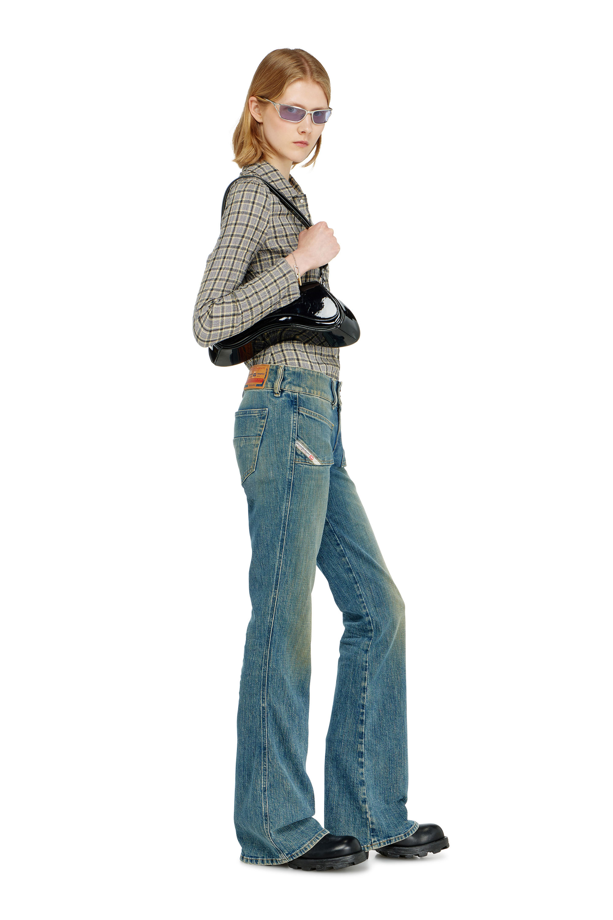 Diesel - Woman's Bootcut Jeans D-Hush 007EJ, Medium blue - 4