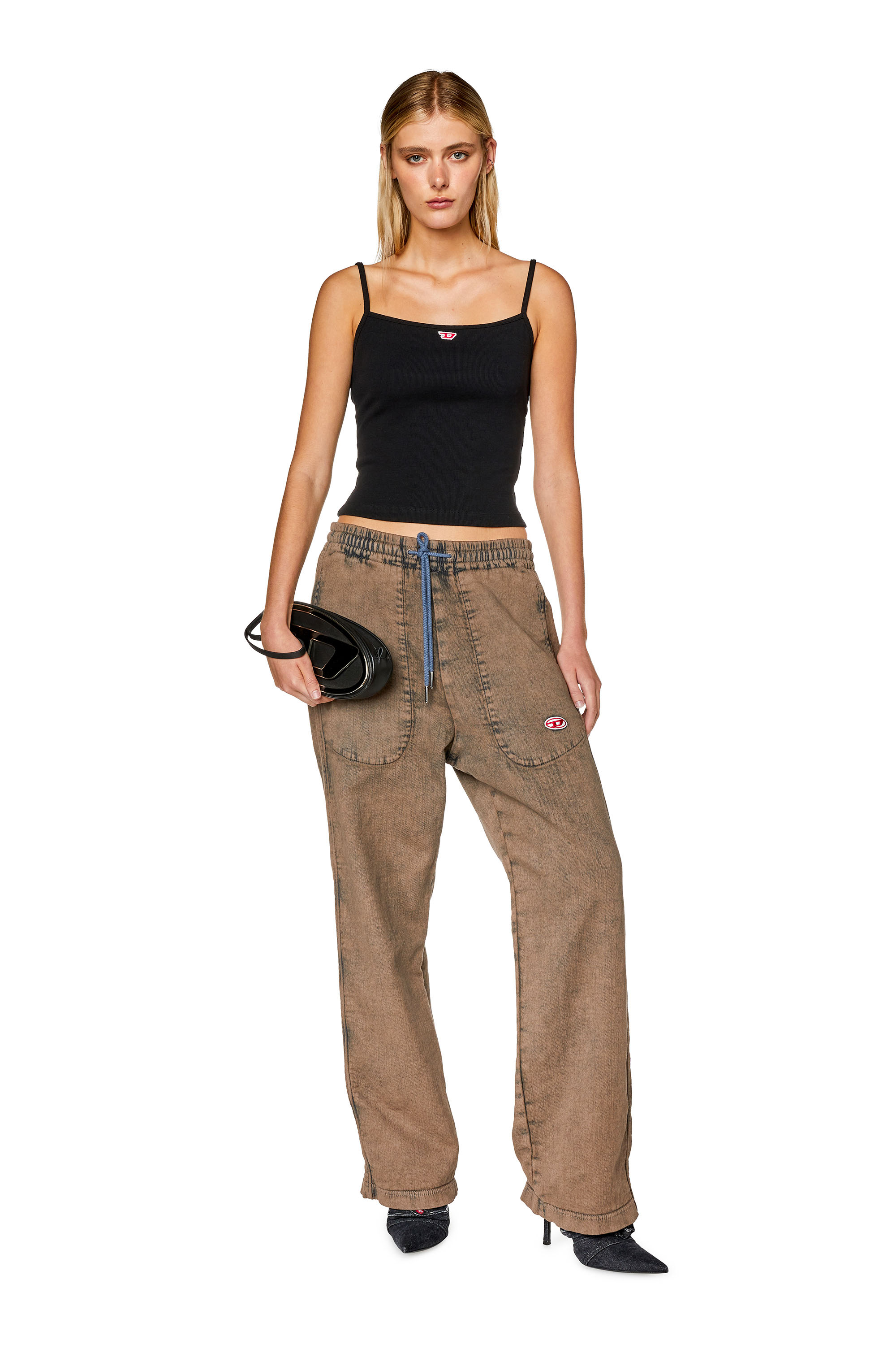 Diesel - Straight D-Martians Track Denim 09H04, Light Brown - Image 6