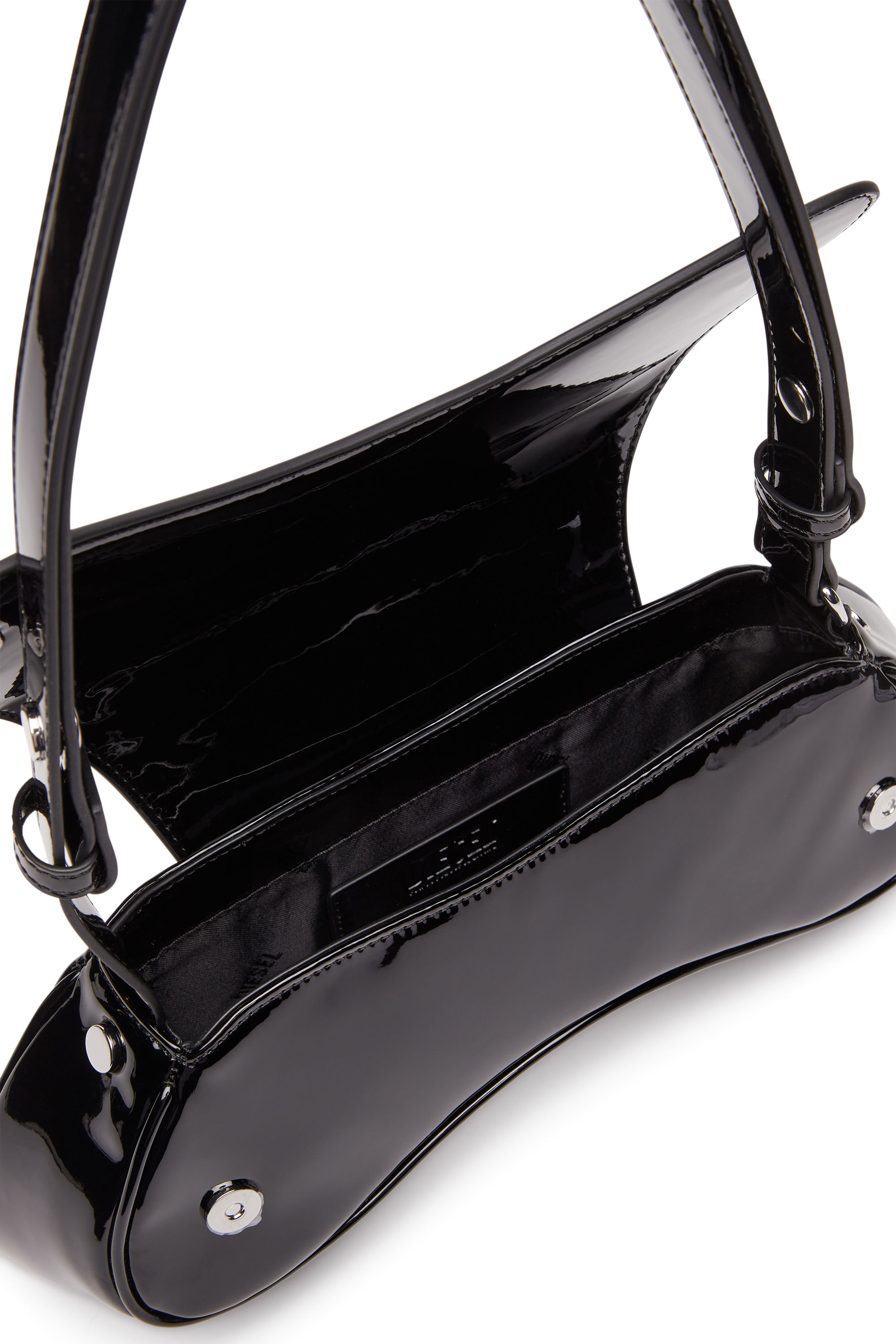 Diesel - PLAY CROSSBODY, Woman's Play-Glossy crossbody bag in Black - 5