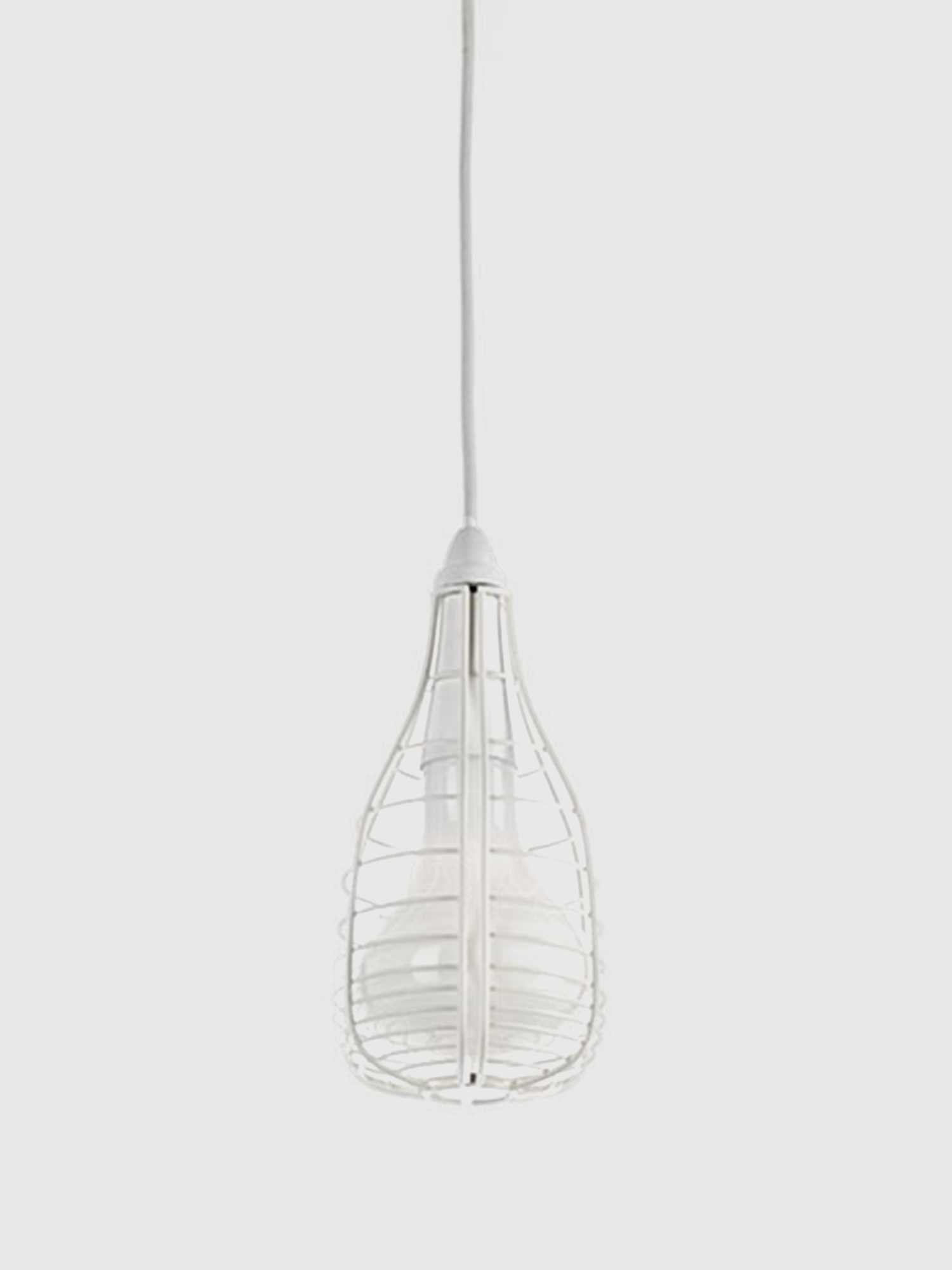 Diesel - CAGE SOSPENSIONE MIC, Unisex's White lighting with a decorative cage in White - 1